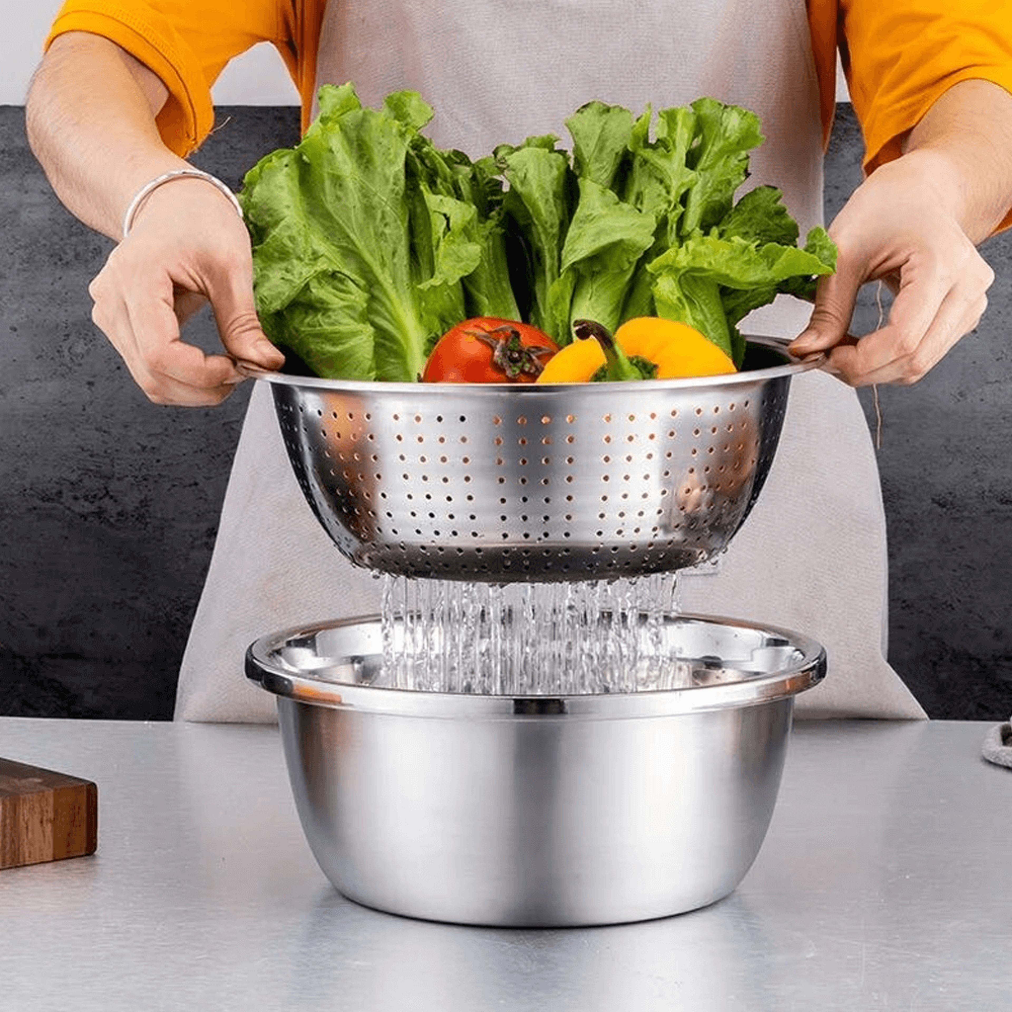 Multifunctional Stainless Steel Basin Drain Basket – view 3