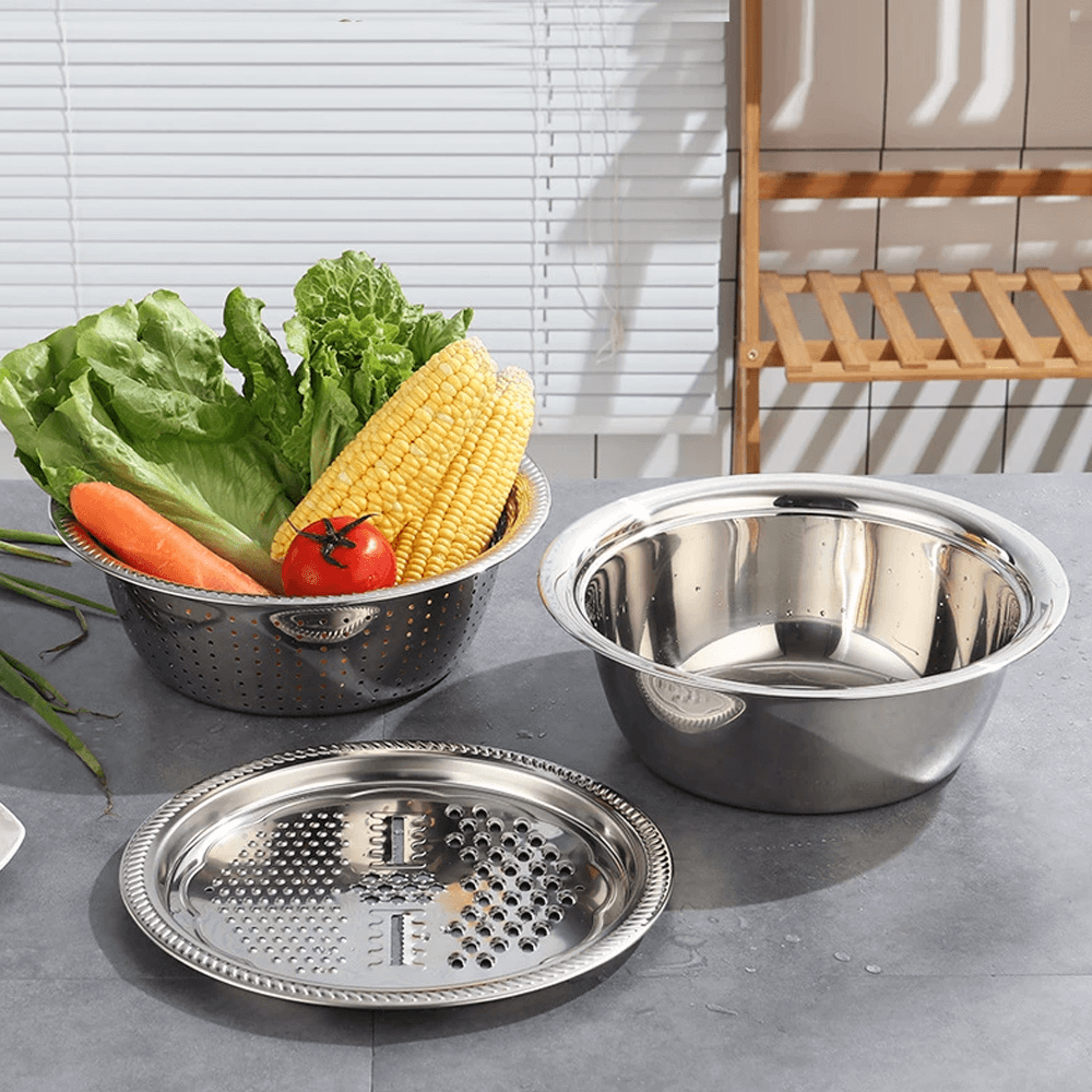 Multifunctional Stainless Steel Basin Drain Basket – view 4