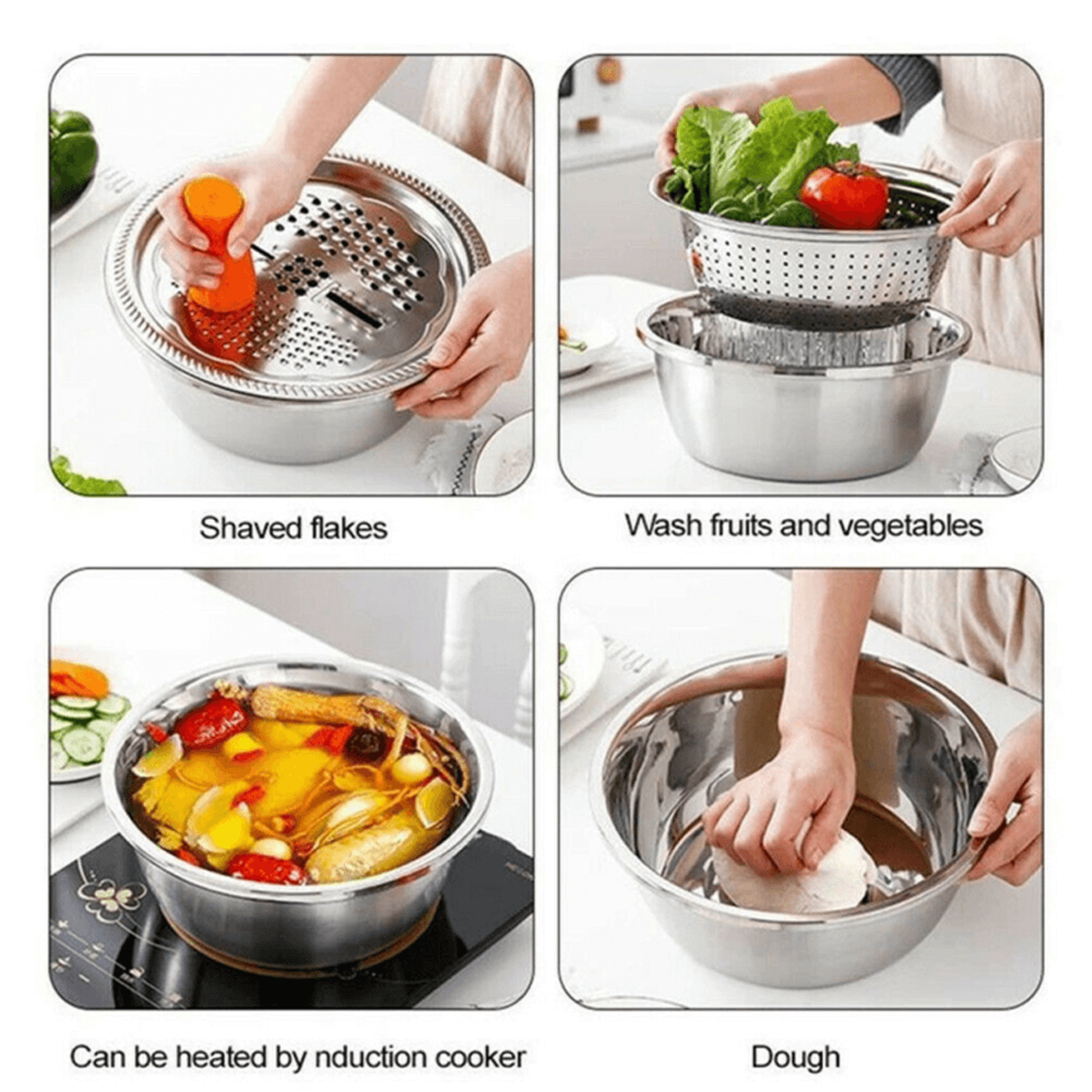 Multifunctional Stainless Steel Basin Drain Basket – view 6