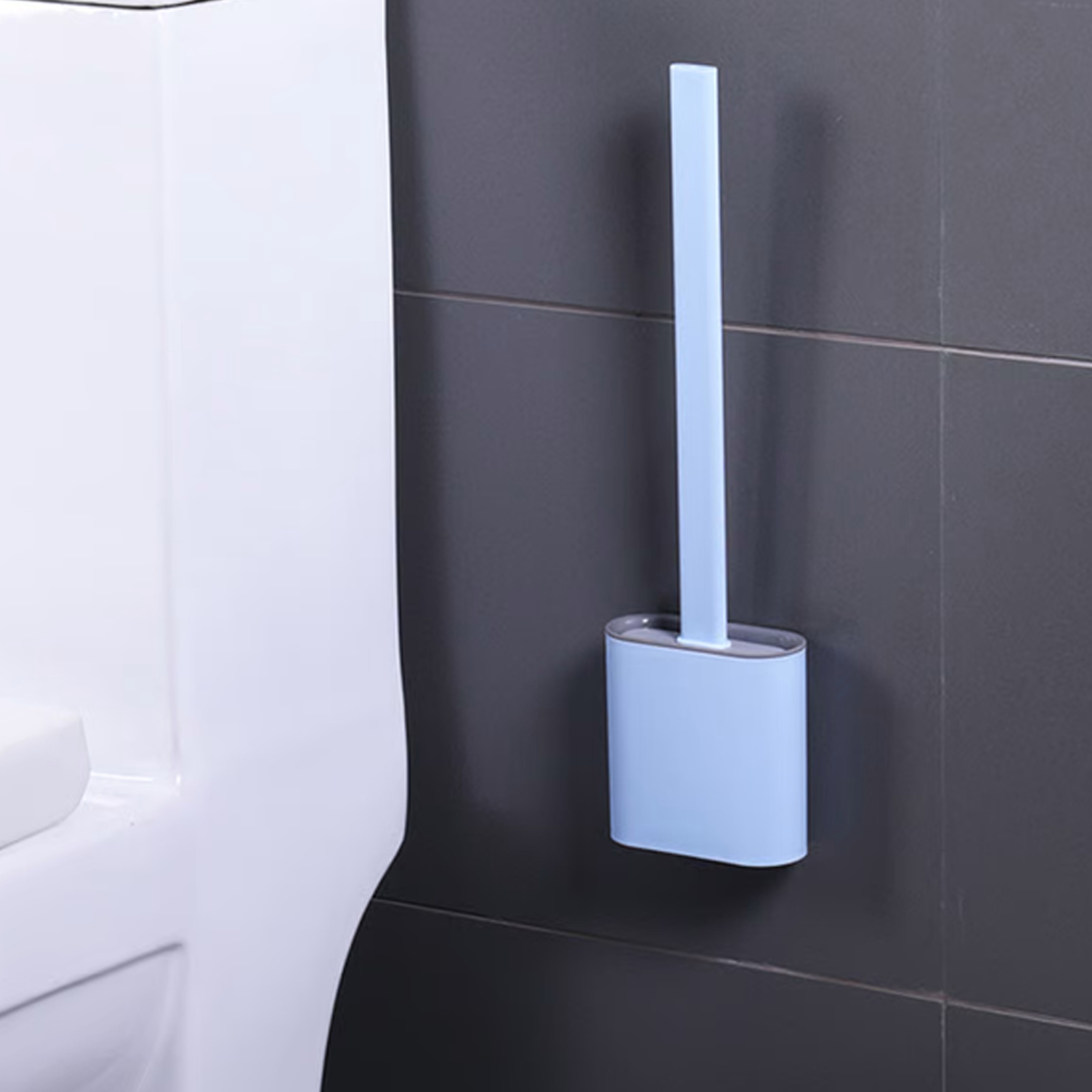 Silicone Toilet Brush & Holder Set – view 4