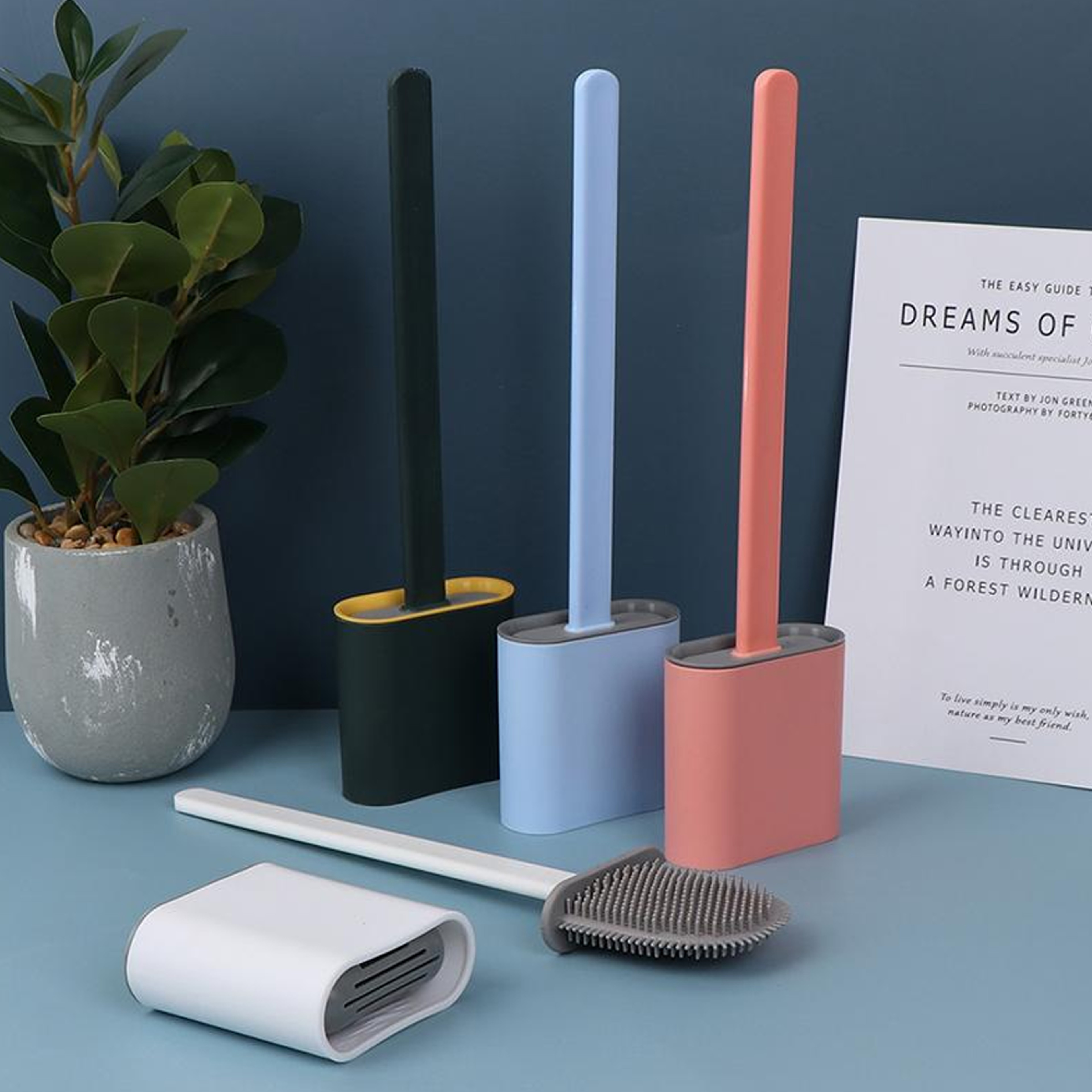 Silicone Toilet Brush & Holder Set – view 6
