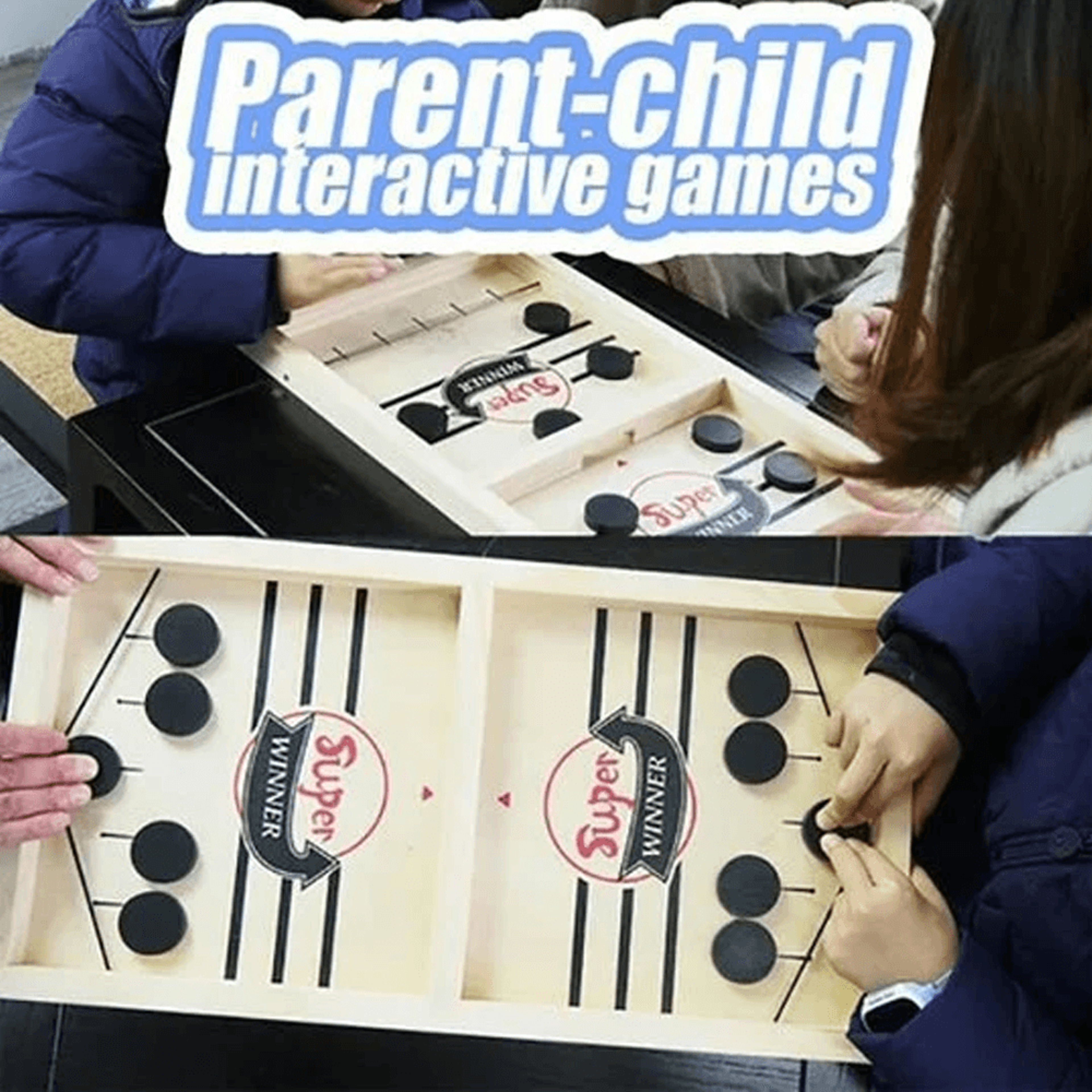 Desktop Battle Wooden Sling Hockey Game 6