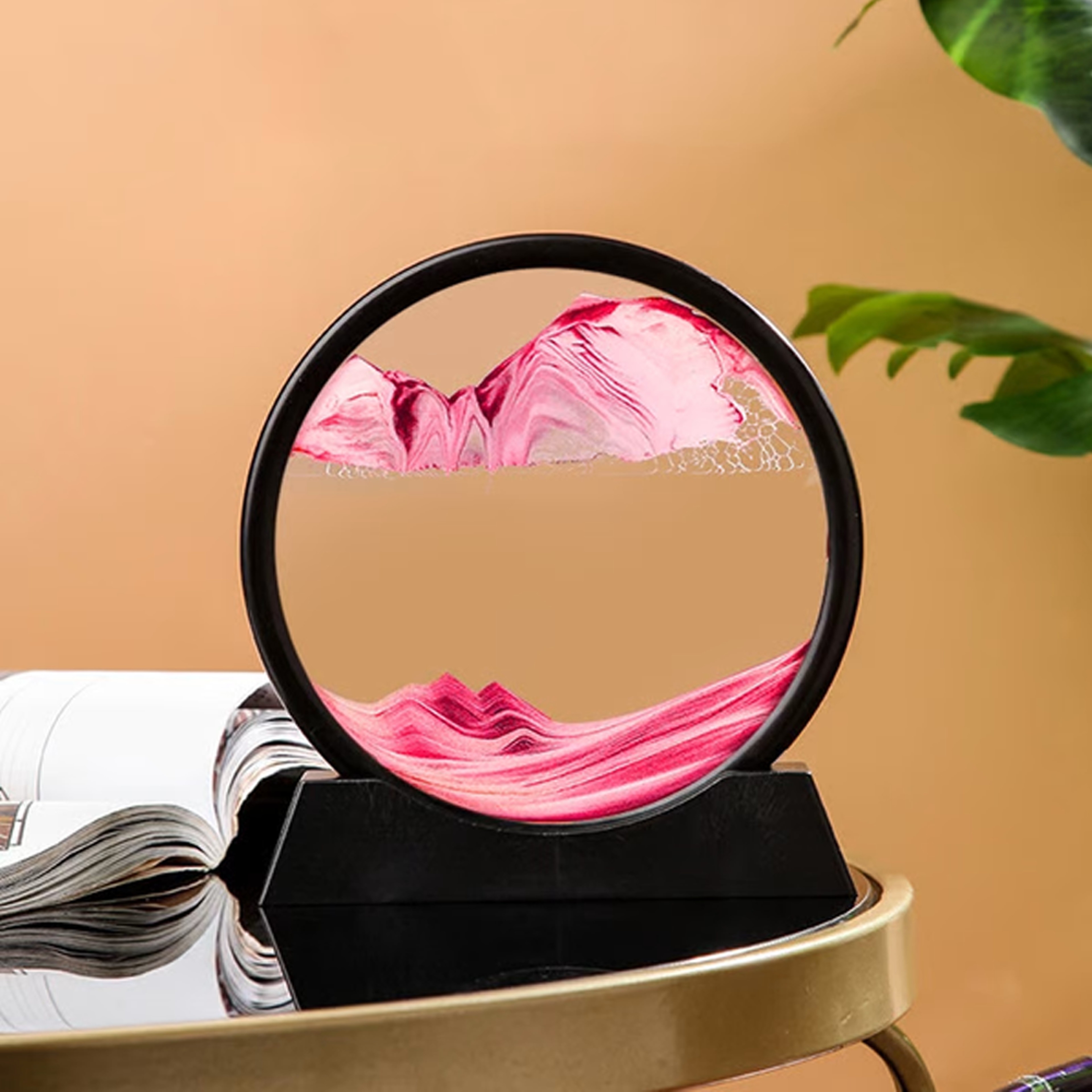 3D Hourglass Deep Sea Sandscape pink