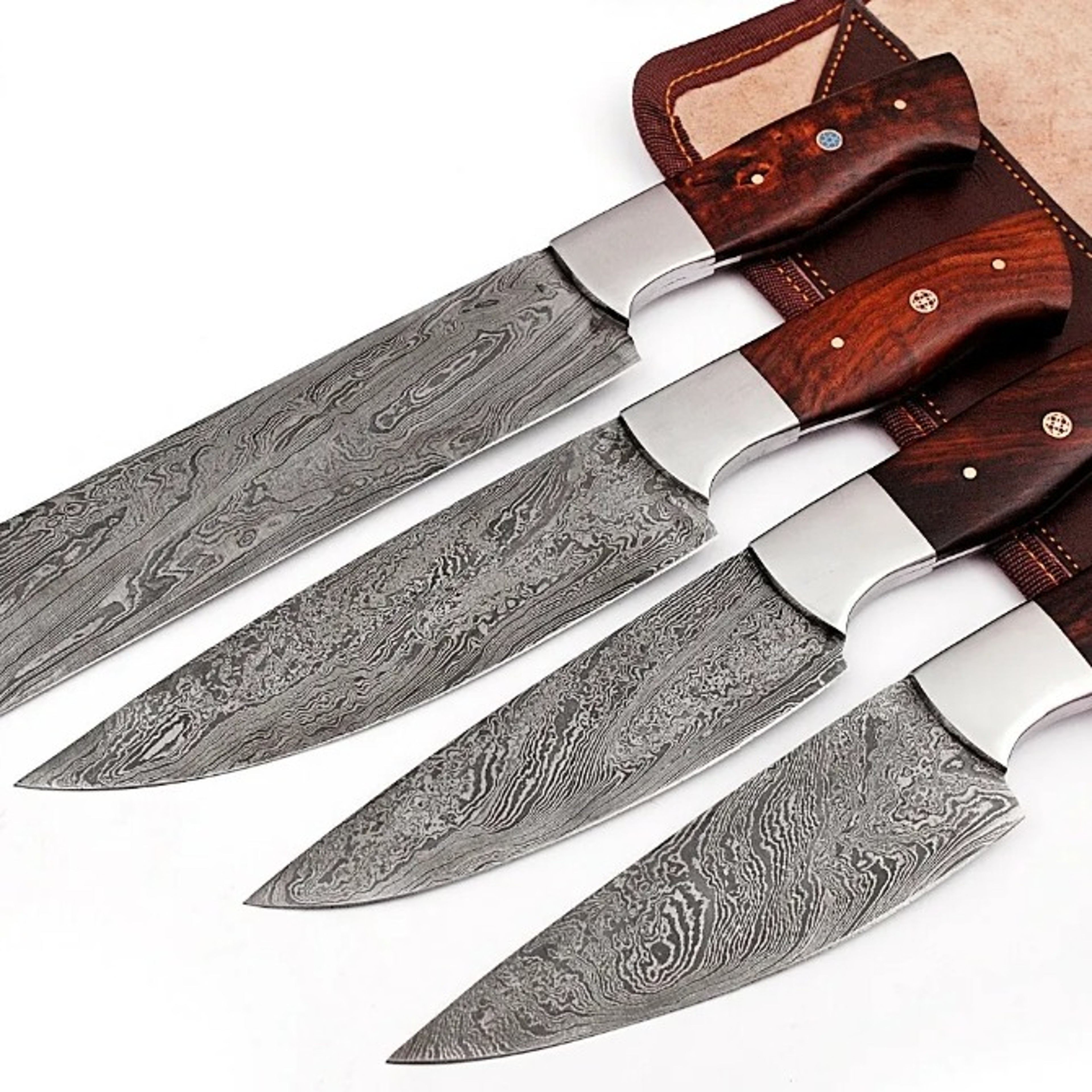 Professional Chef knives sets Damascus steel Knife sets of 4 PCs – view 1