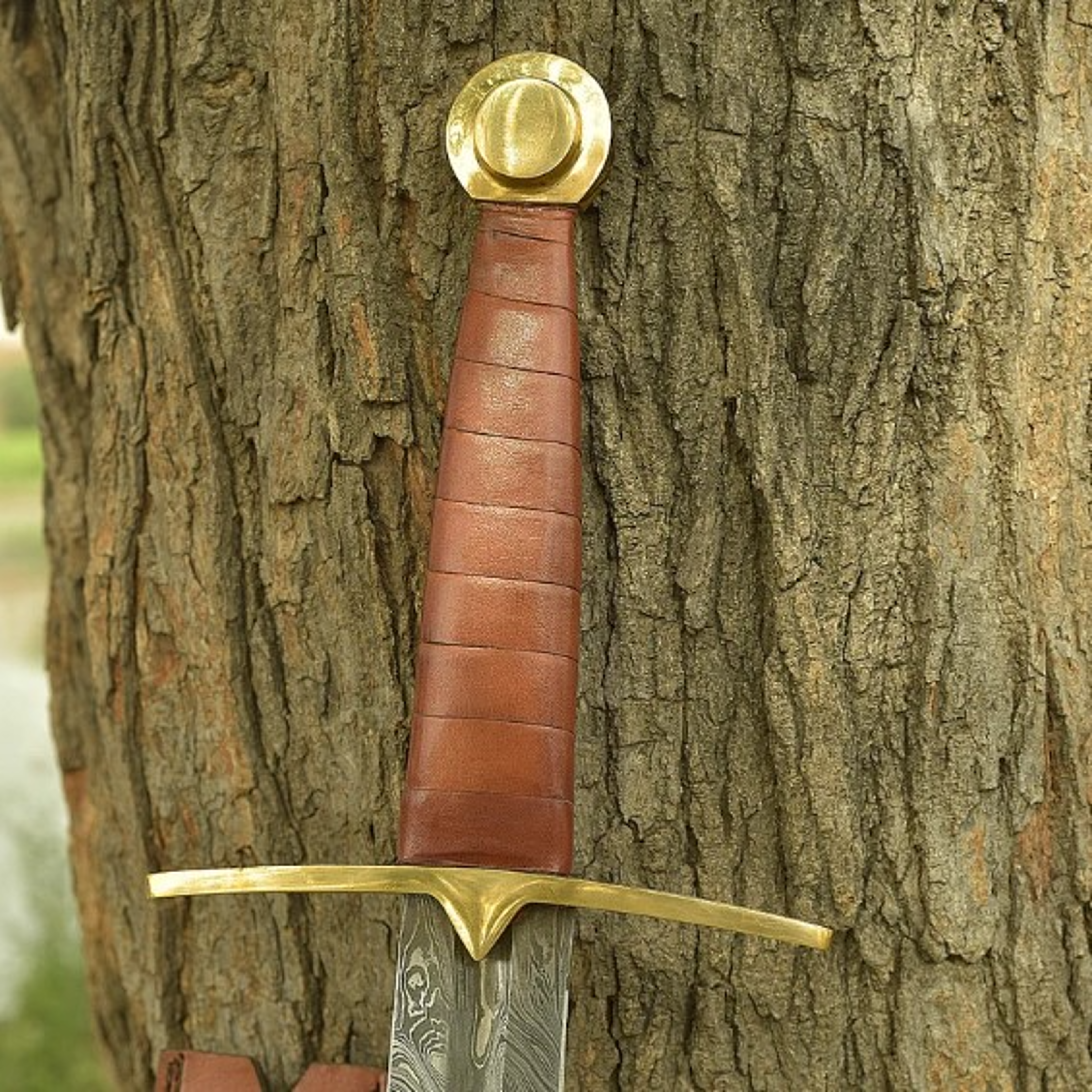 Berserker Wolf Warrior Damascus Steel Viking Sword  Full Tang Collectible Re 2jpg