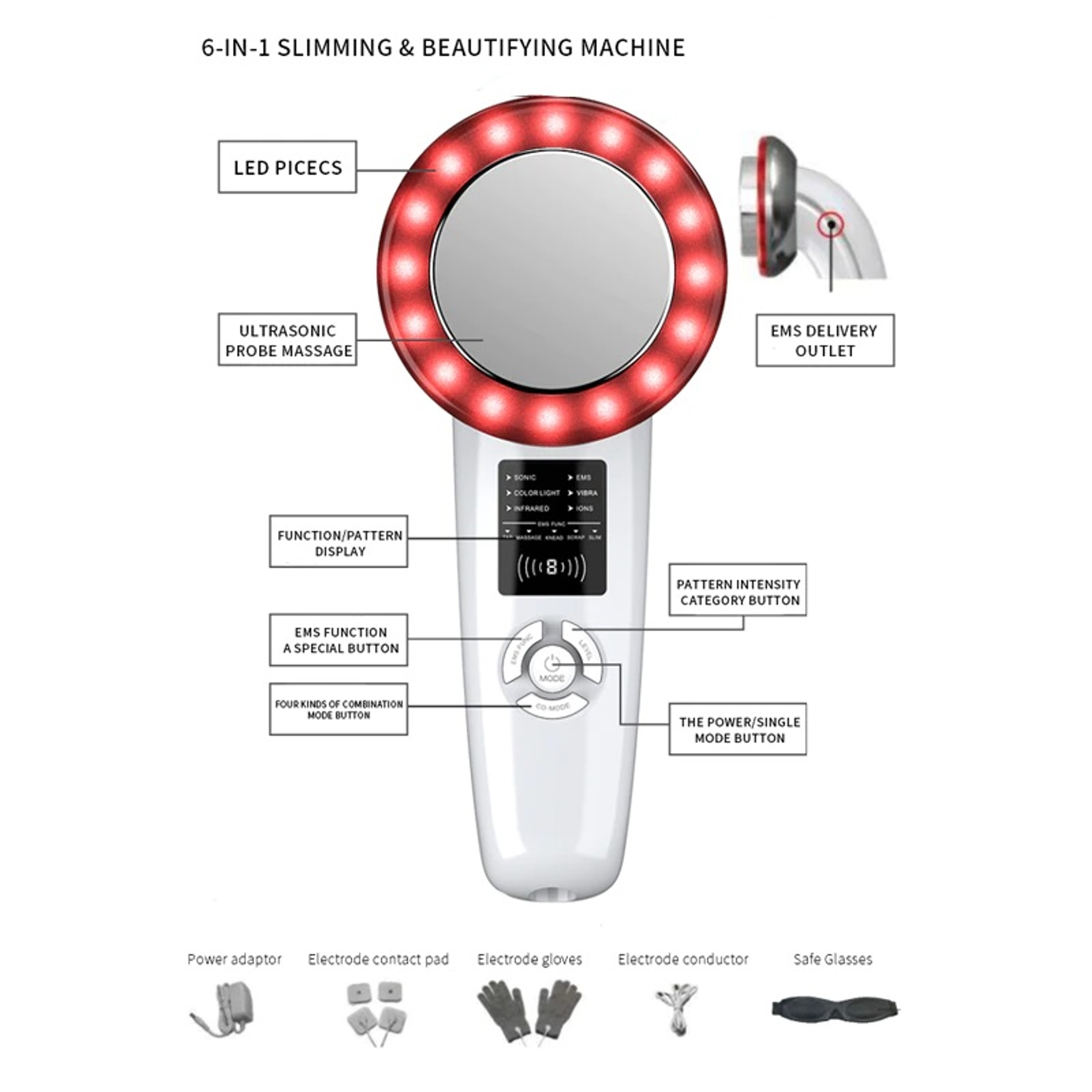 slimming body-shaping ultrasonic cosmetology instrument – view 4