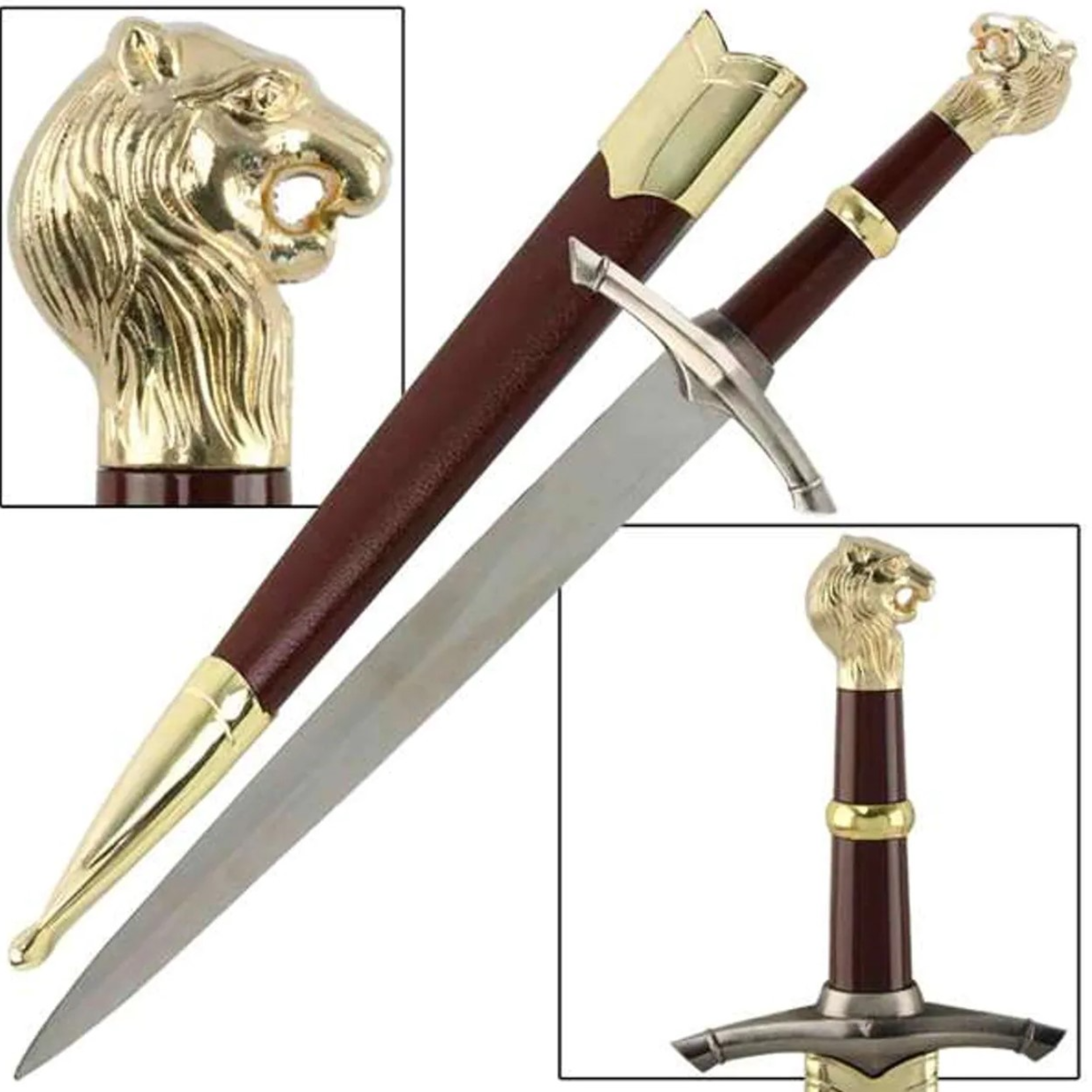 Chronicles of Narnia Dagger | Handmade Replica with Lion Head Pommel – view 5