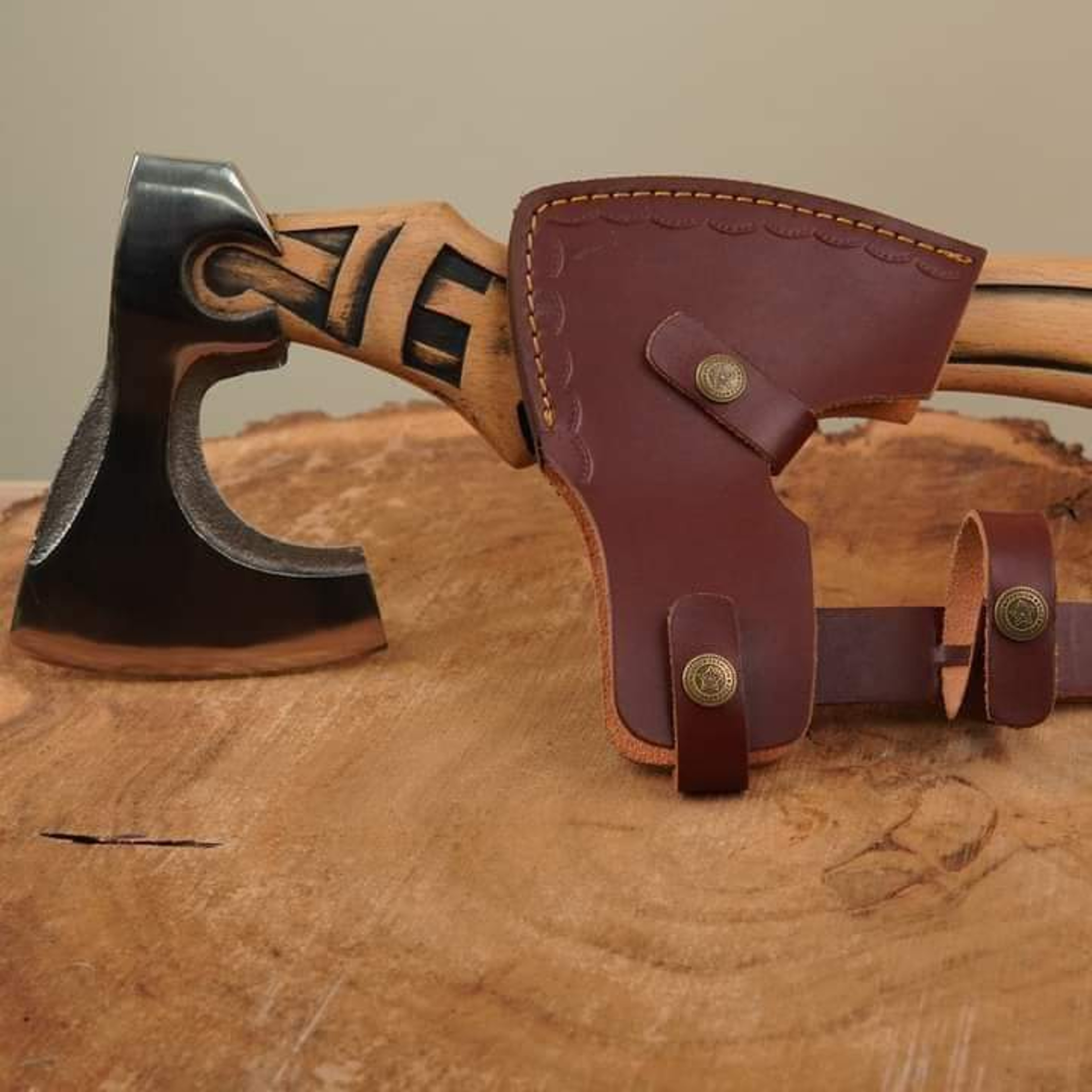 Carbon Steel Bearded Axe