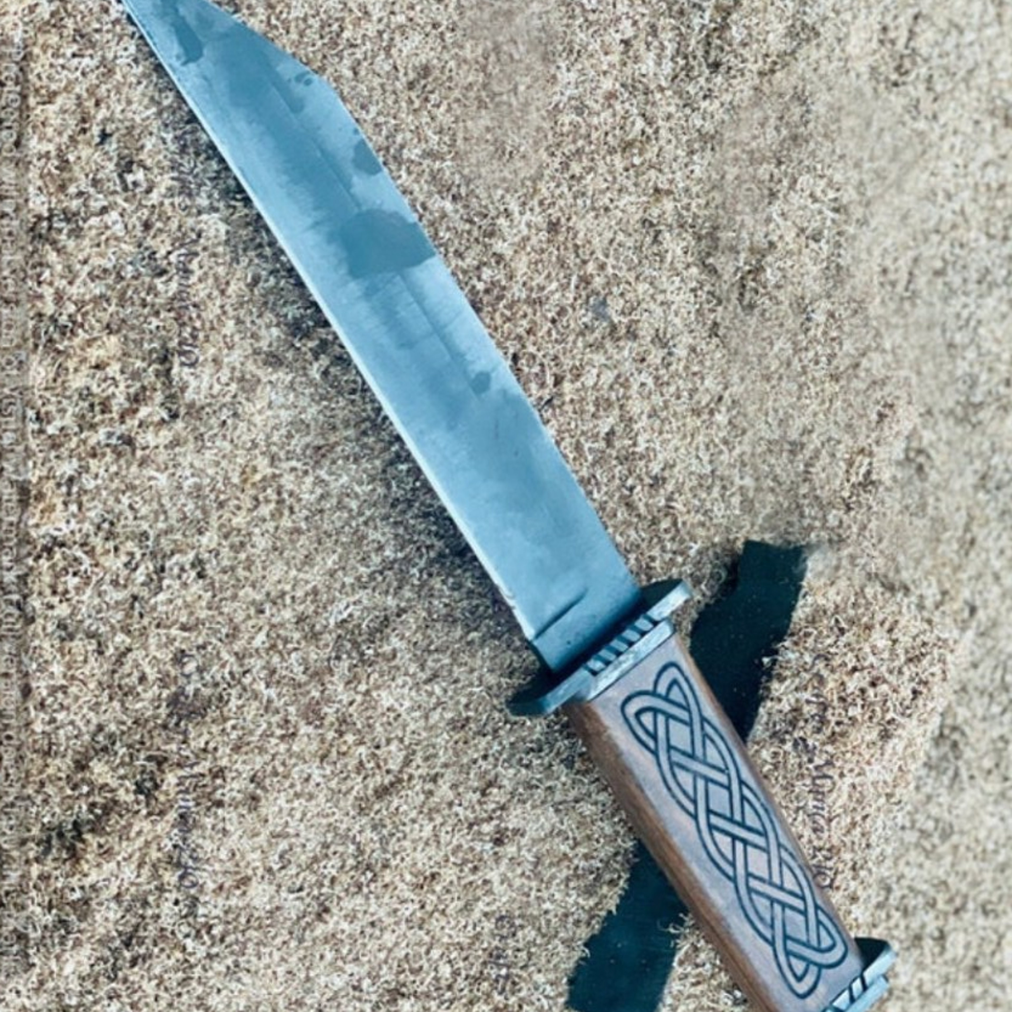 Beautiful Seax Knife Medieval Viking Knife Hunting Knife Engaraving Knife With Sheathpng