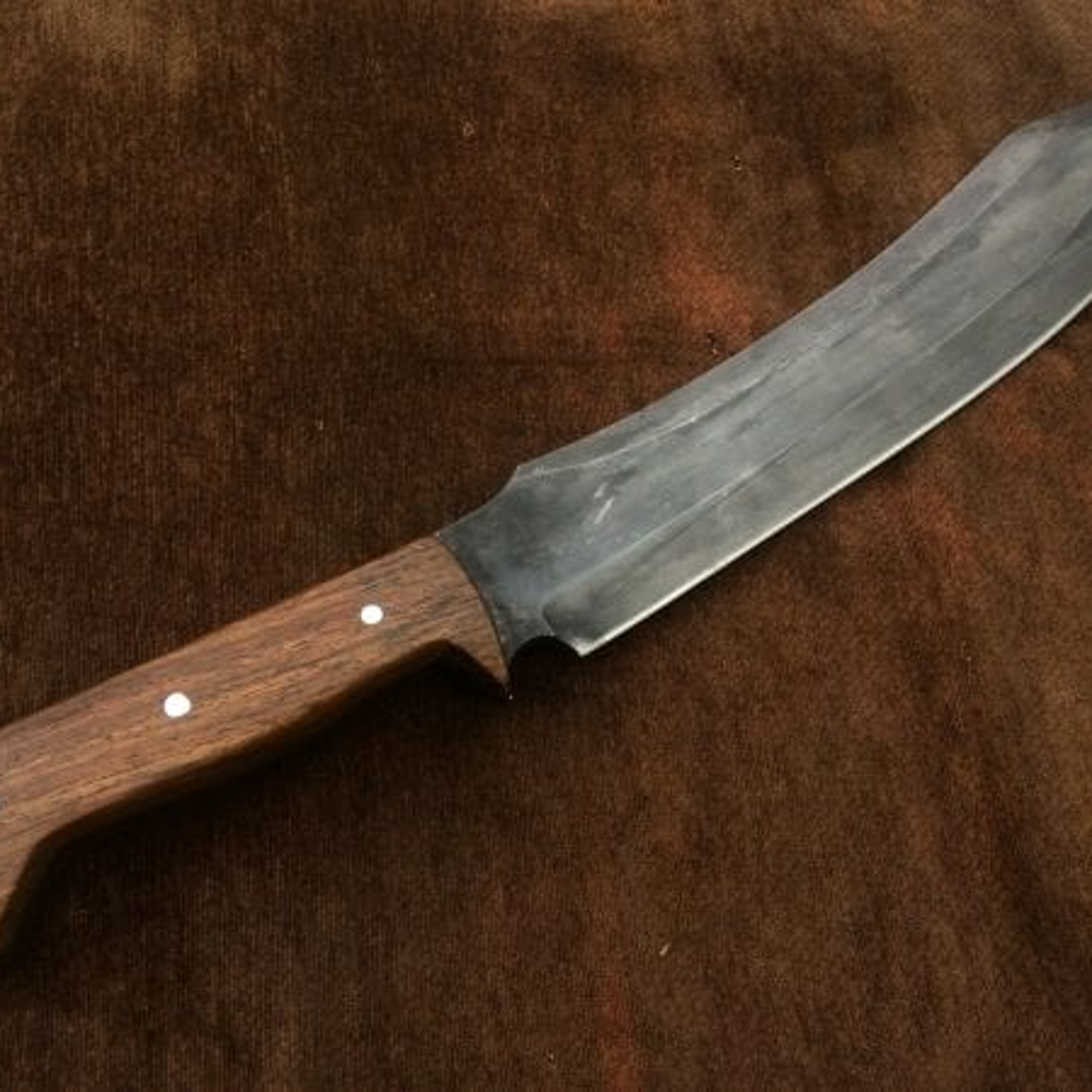 Handmade 5160 Spring Steel Aged Mountain Bowie, Fully Functional, Hunting – view 2