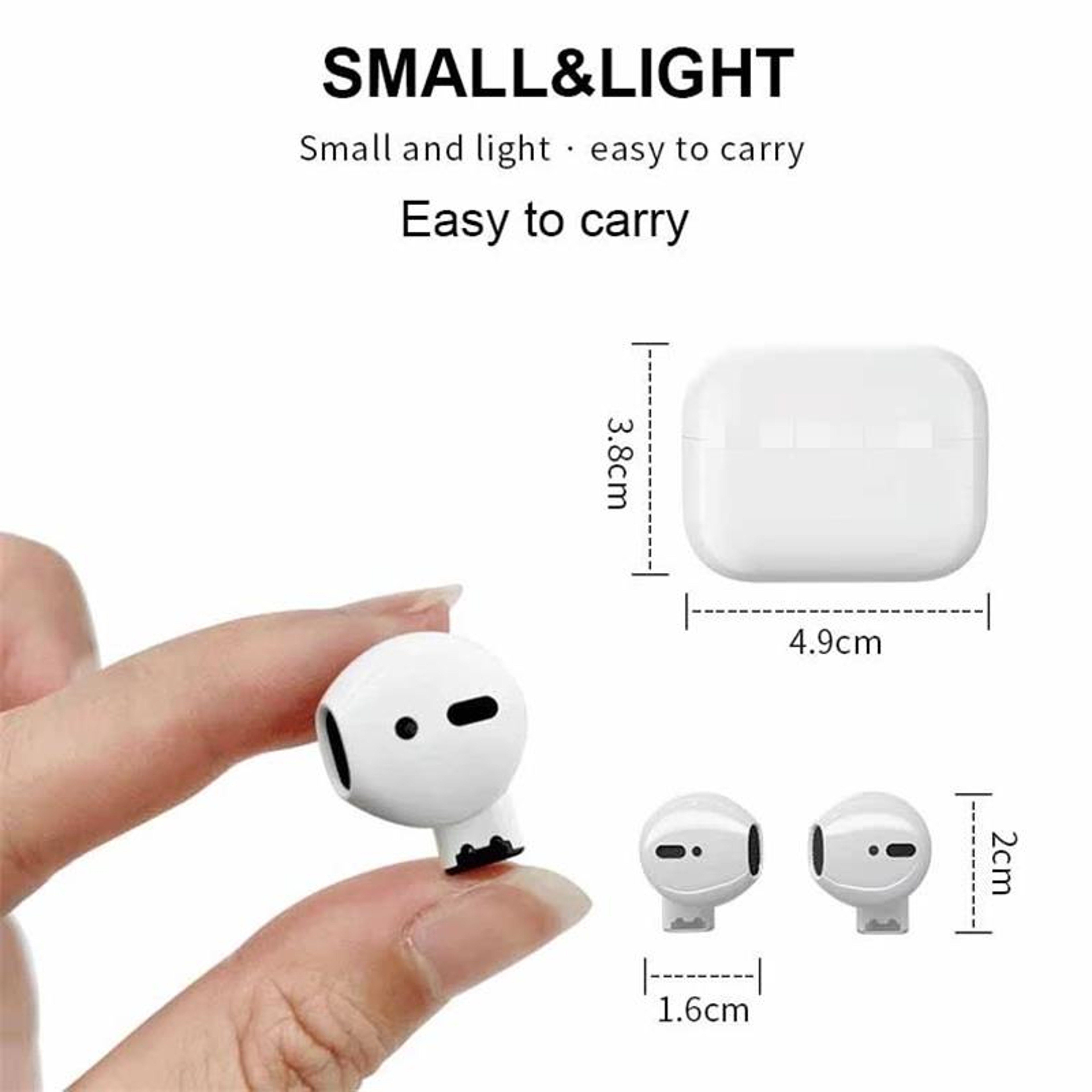 Gaming No Delay Headsets super mini touch control earbud pro 5S mini Wireless Bluetooth TWS earbud With Charging Case – view 4