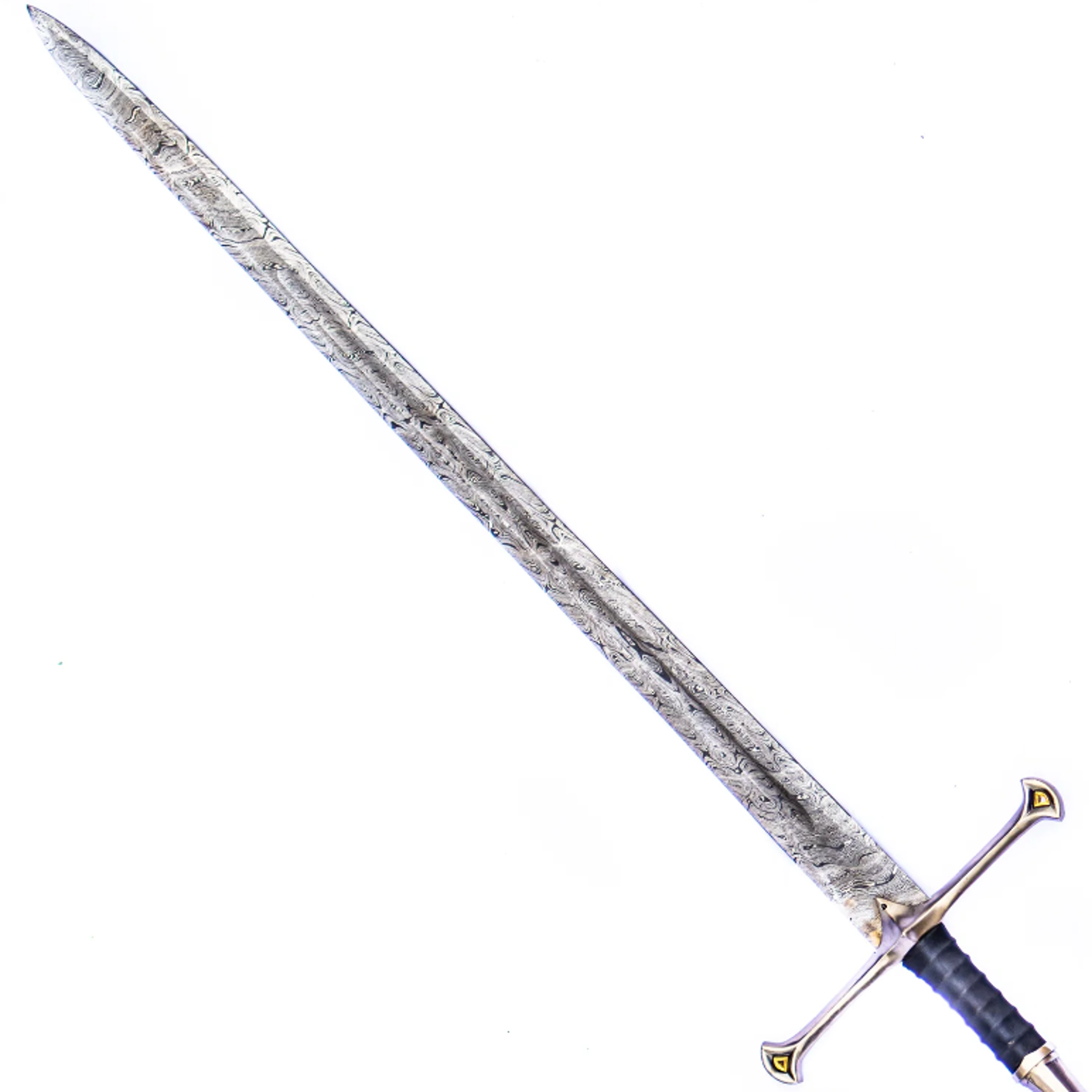 Collectible Swords 42 Inch Damascus Steel Battle Ready Sword, Two Handed Long Sword – view 2