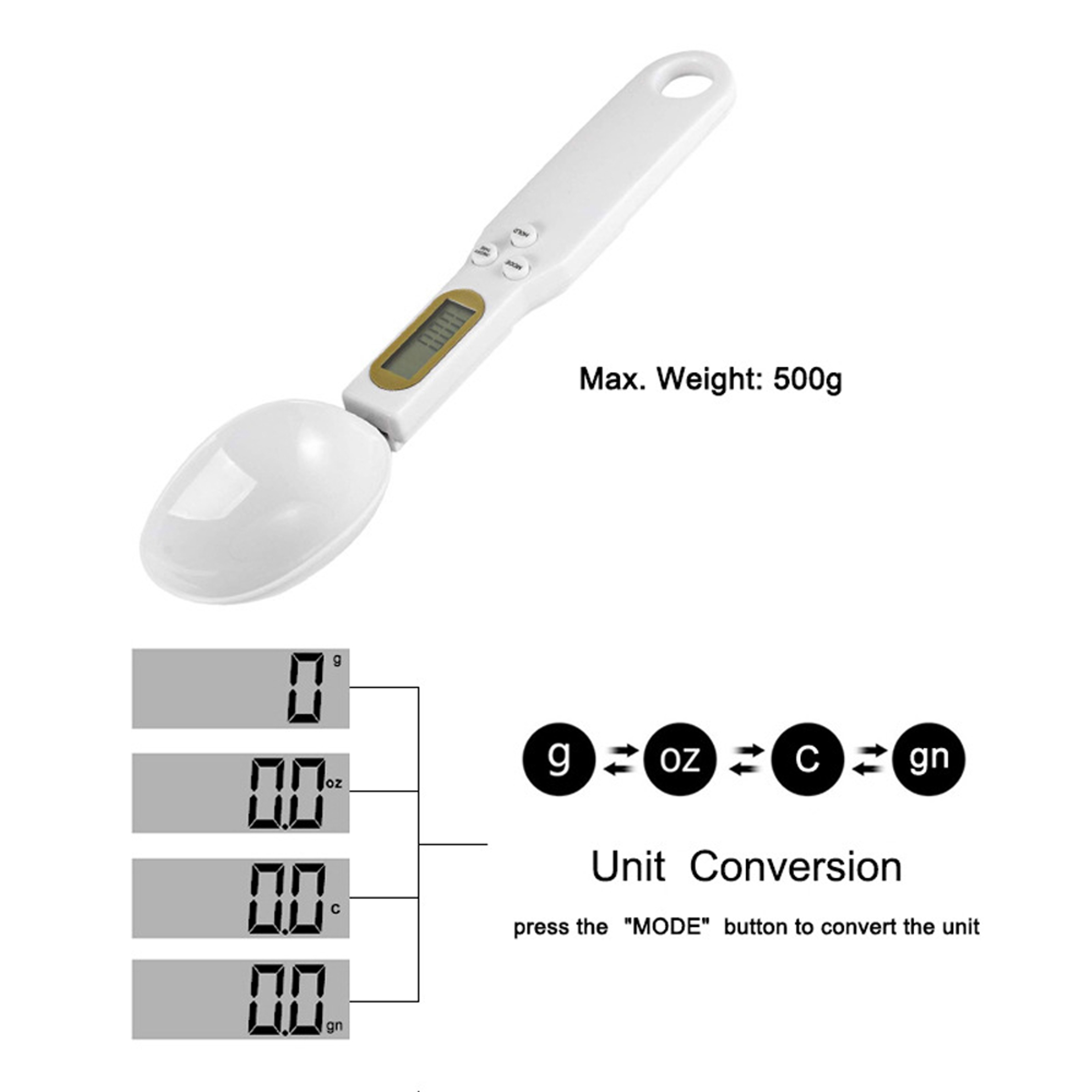 Digital Measuring Spoon Scale – view 4