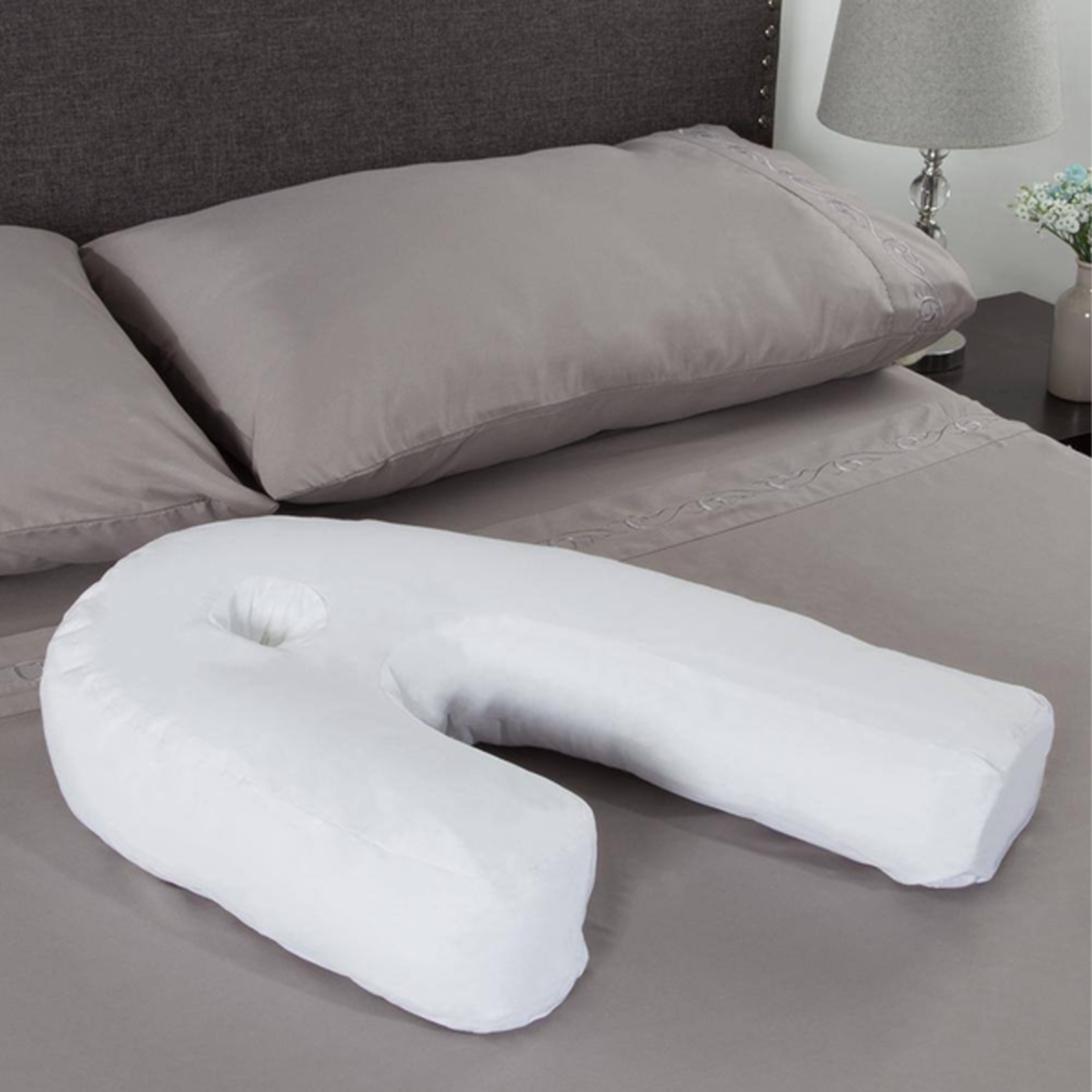 Ergonomic Comfort Pillow With Breathable Fabric To Sleep Soundly and Improve Wellness – view 3