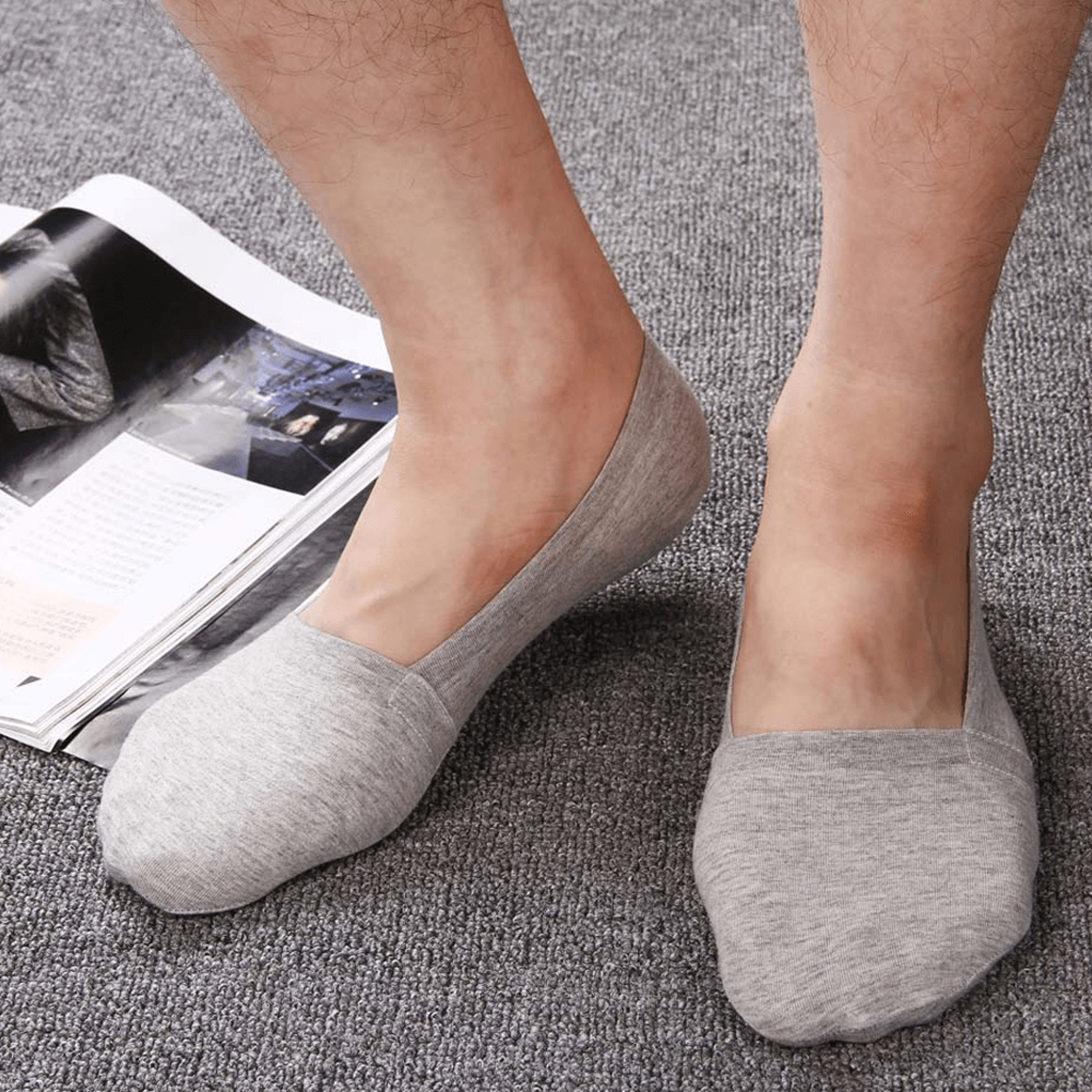 Hidden Anti Skid Socks | Breathable No Show Socks For Men and Women | Invisible Skin-Friendly No Show Socks – view 4