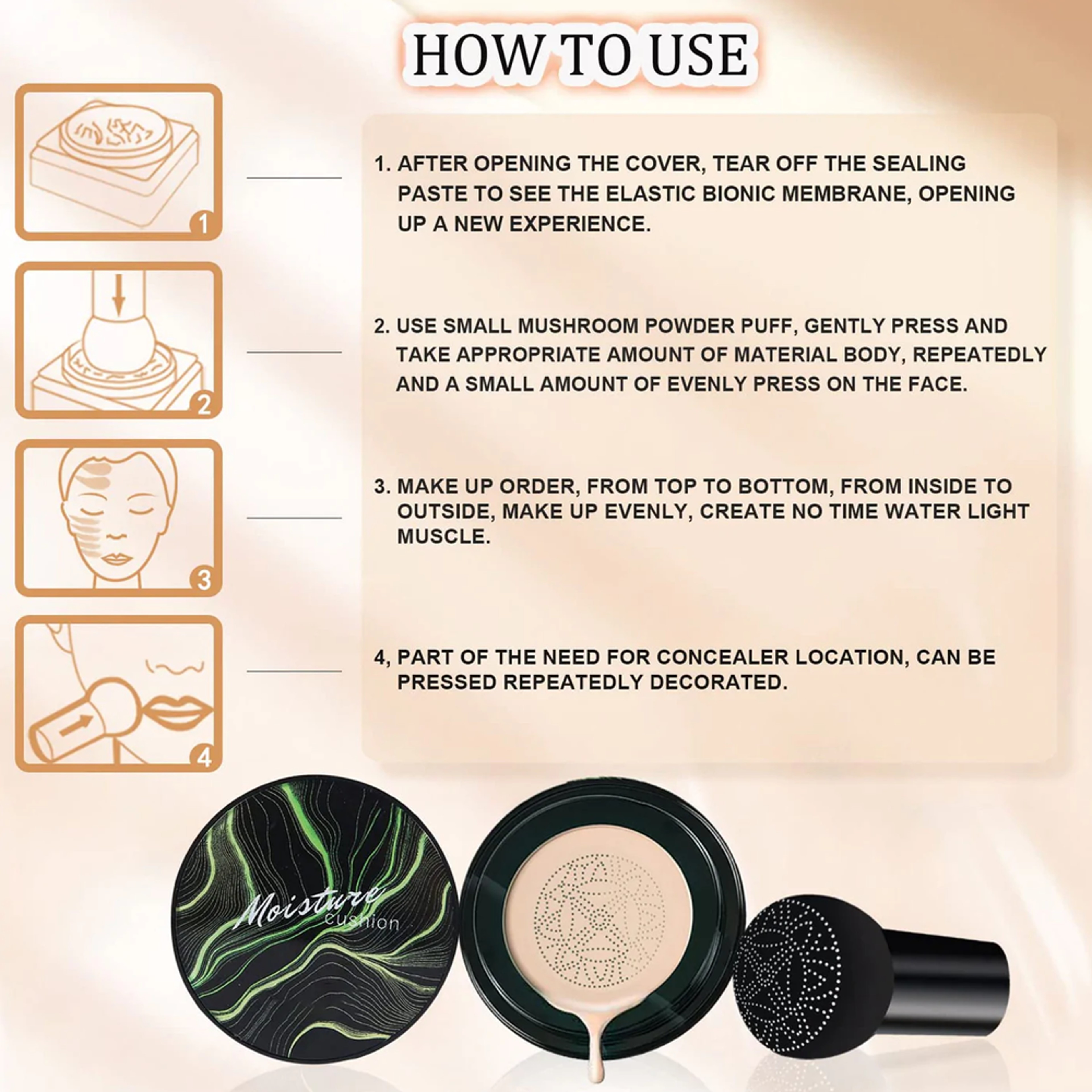 Flawless CC Cream Foundation for All-Day Coverage - Lightweight and Breathable Formula with Natural Ingredients – view 4