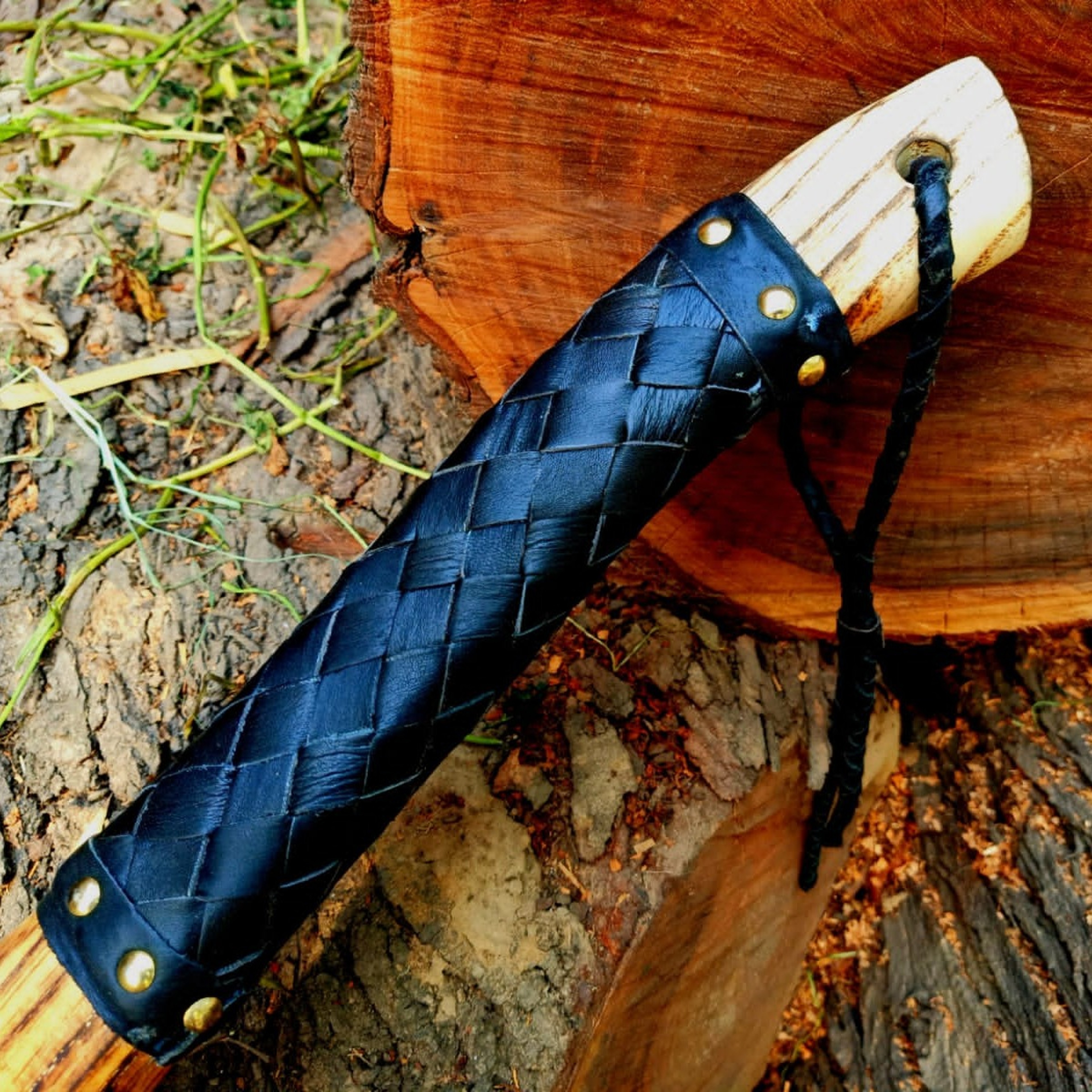 Hand-Forged Viking Axe – Custom Battle-Ready Design – view 3