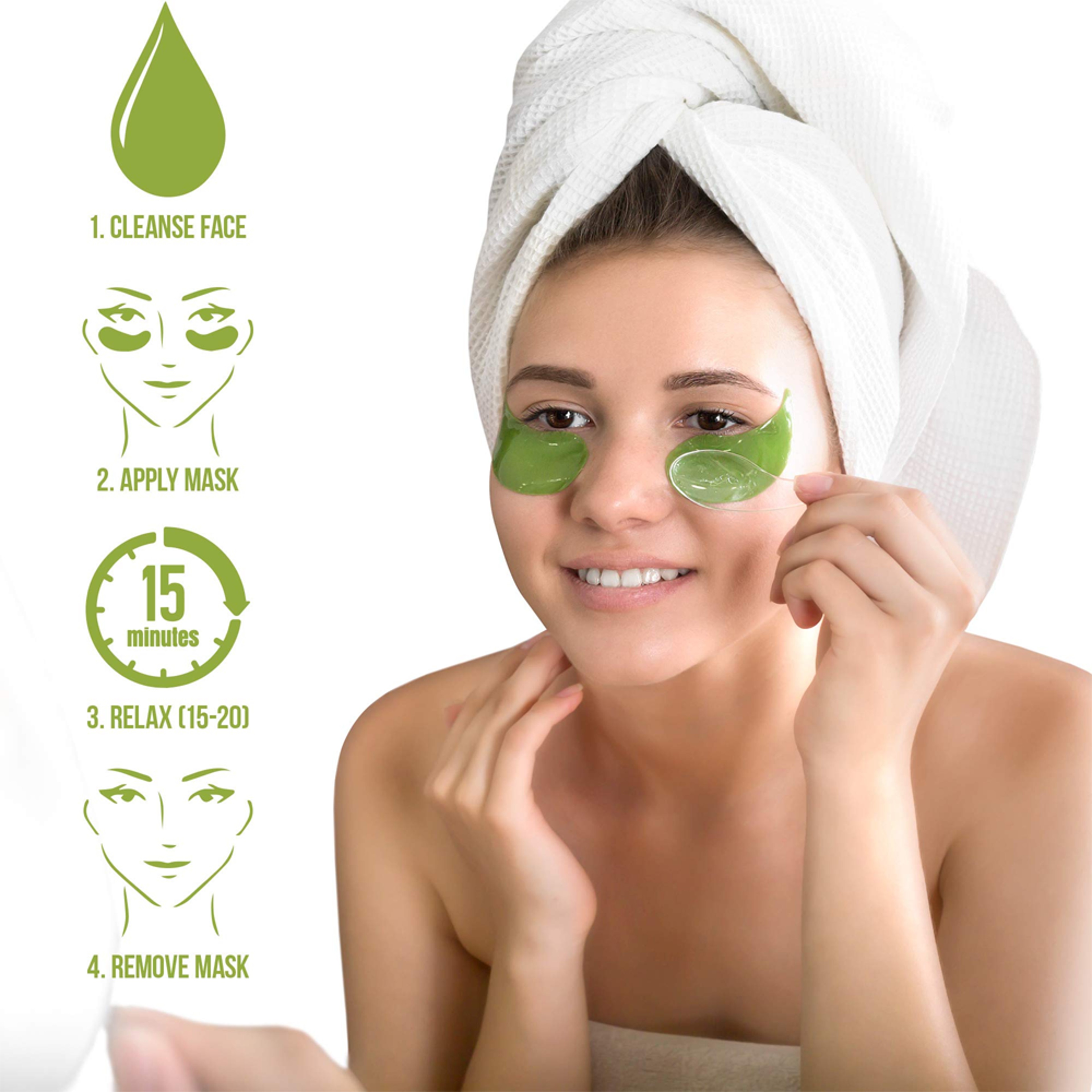 Collagen Eye Mask | Firming Eye Mask | Eye Gel Treatment Masks for Puffy Eyes | Eye Lines & Moisturizing Eye Patches – view 6