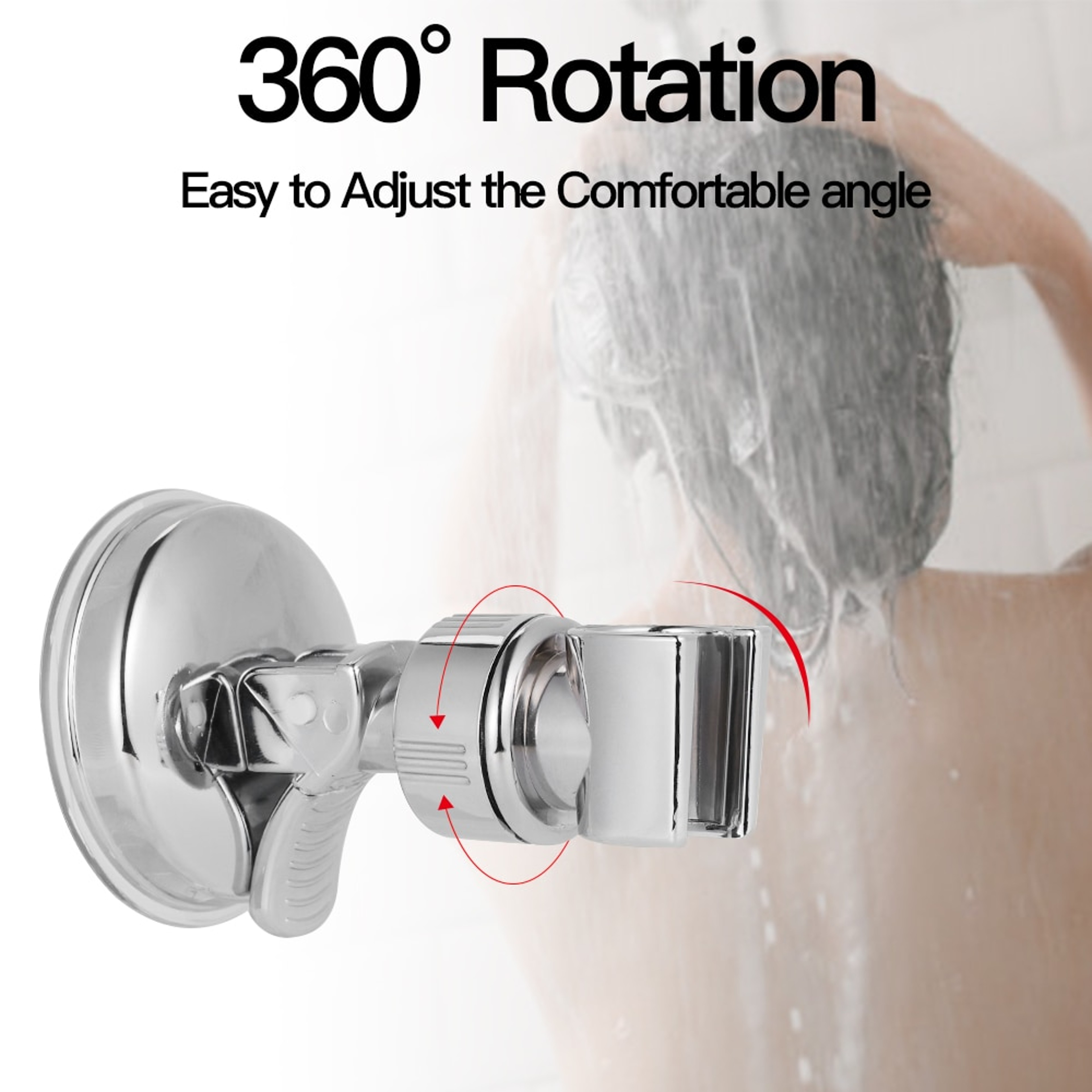 Bathroom Suction Cup Handheld Shower head Holder – view 5