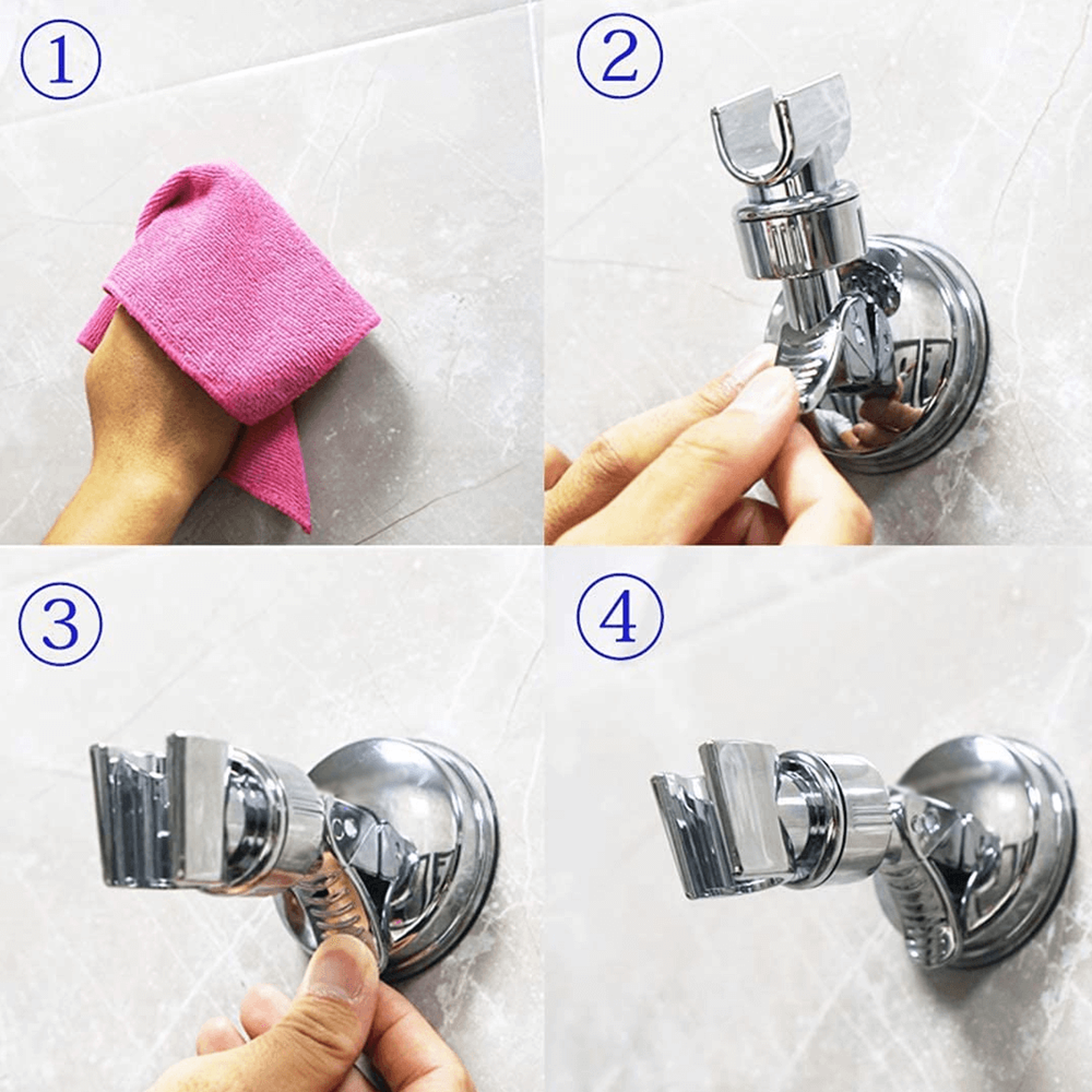 Bathroom Suction Cup Handheld Shower head Holder – view 4
