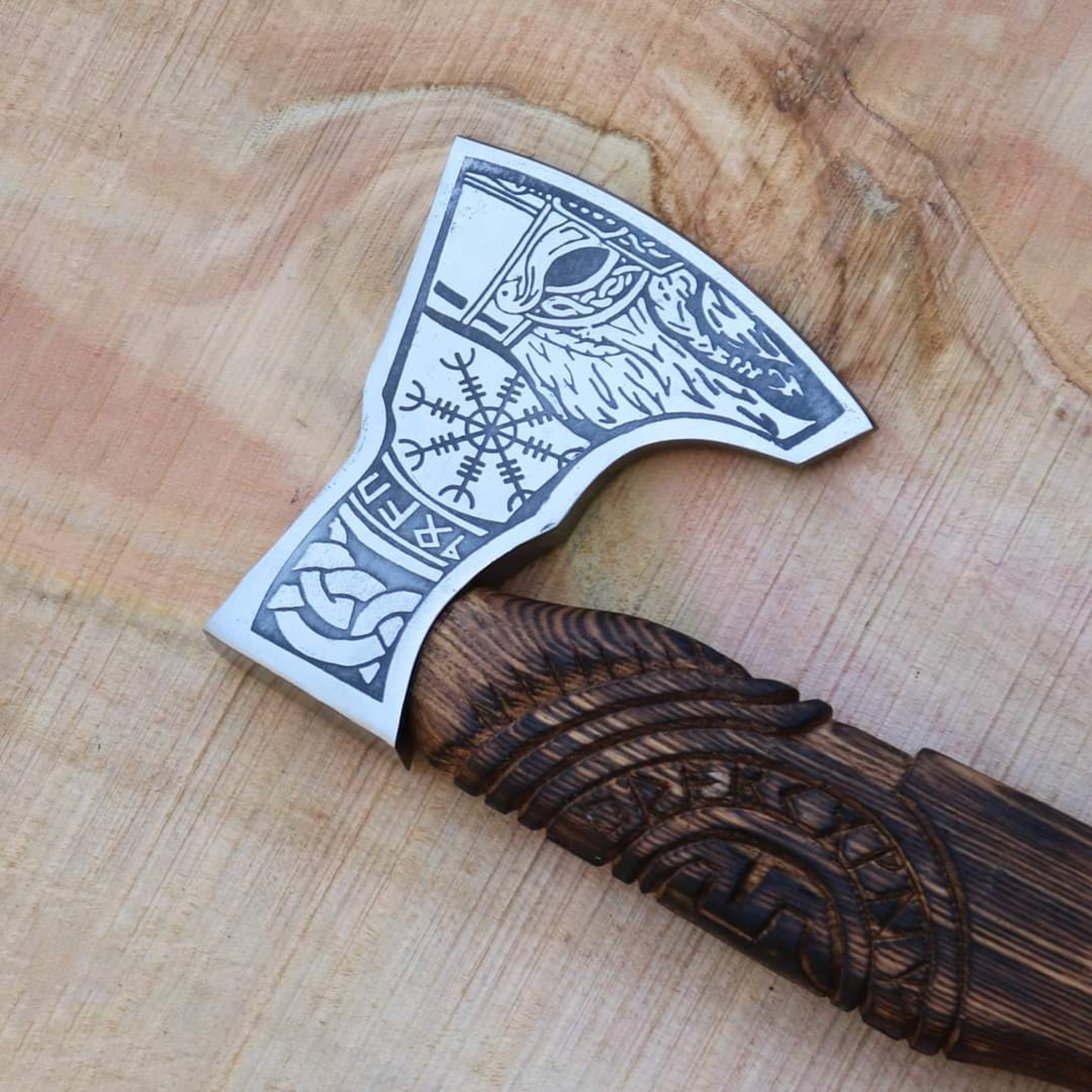 HandForged Hunting  Viking Axe