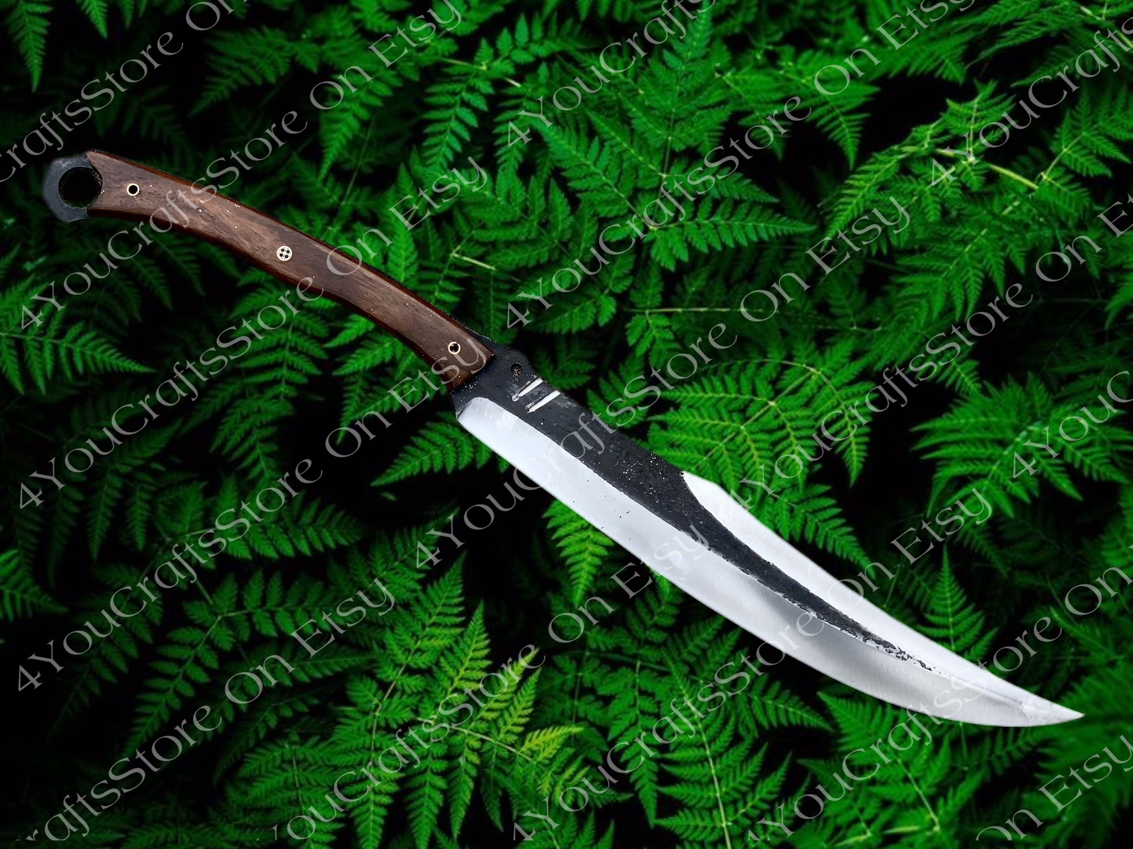 Beautiful Handmade Sirupate Sword Knife With Carbon Steel Blade And Rose Wooden Handle – view 4