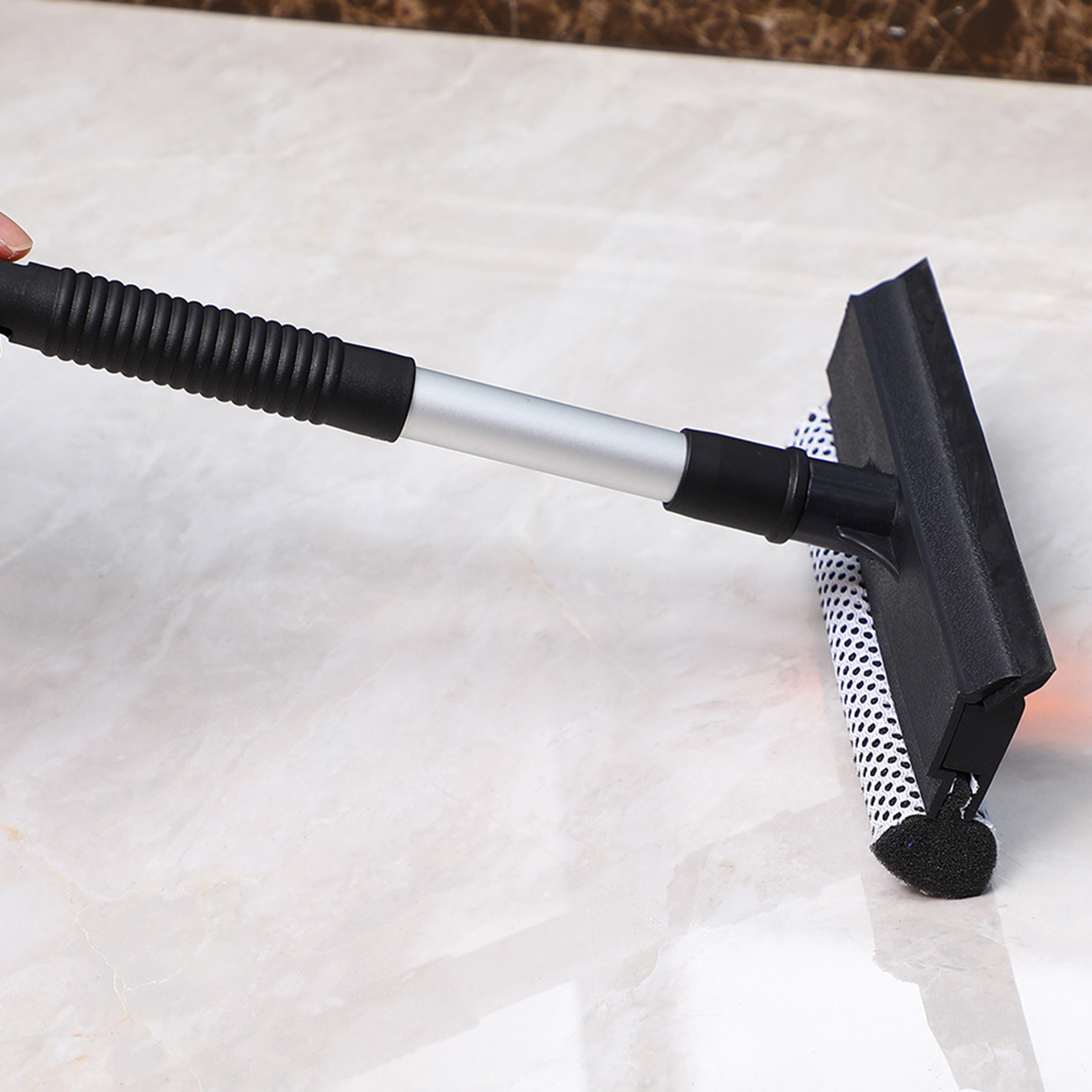 Telescopic Window Cleaner Extendable Squeegee Scrubber – view 4