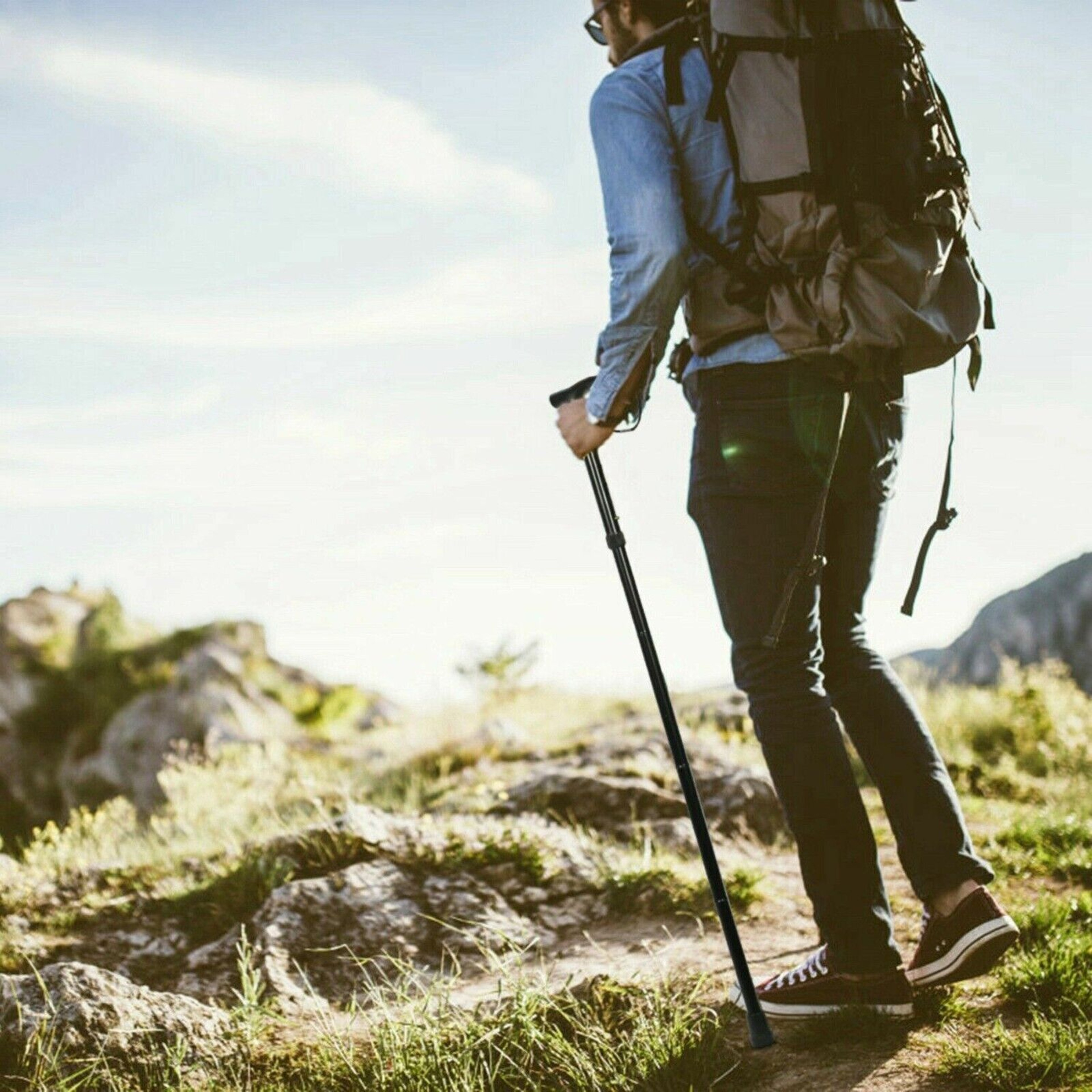 Adjustable Folding Aluminum Walking Cane – view 4
