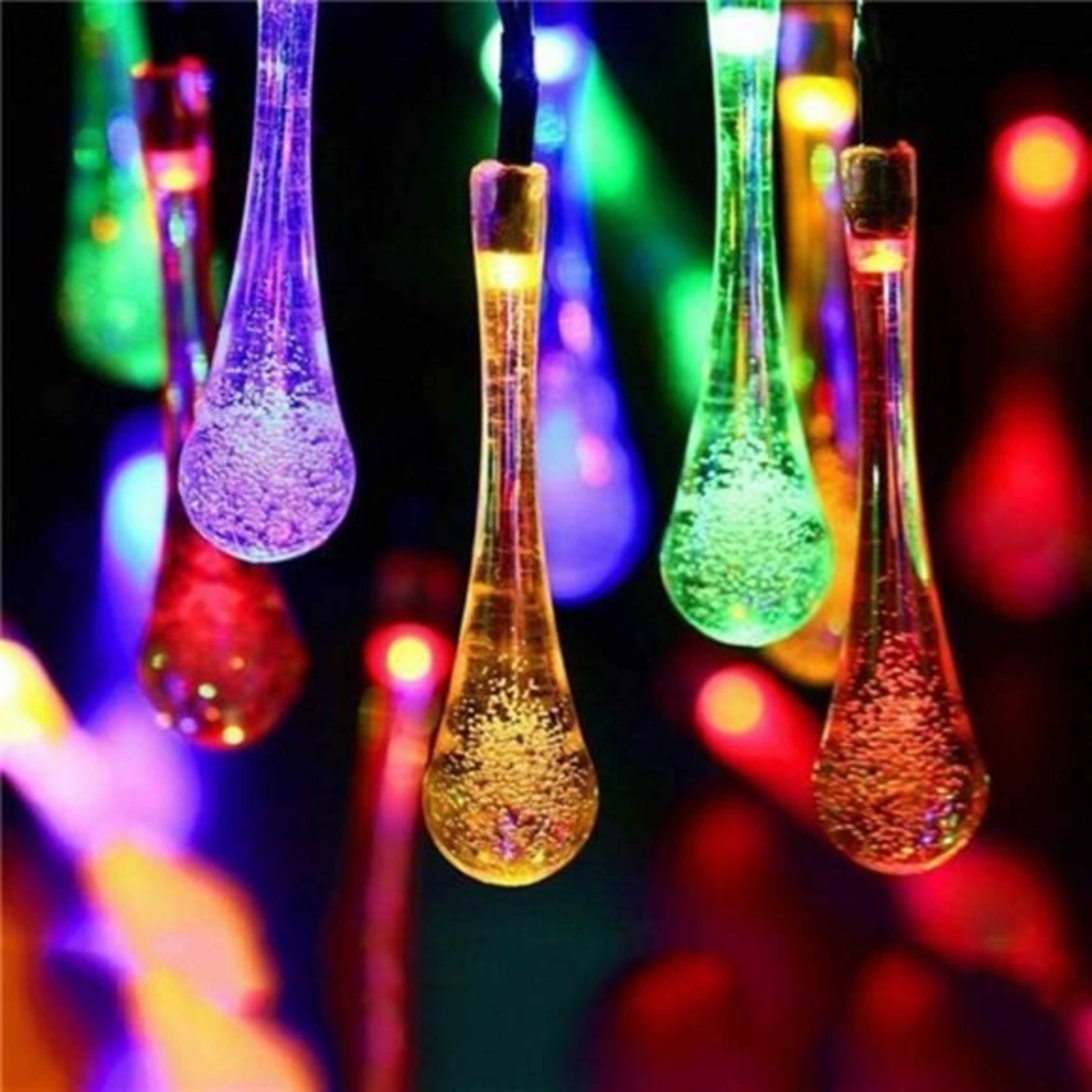 Solar Powered LED String Lights Patio – view 1