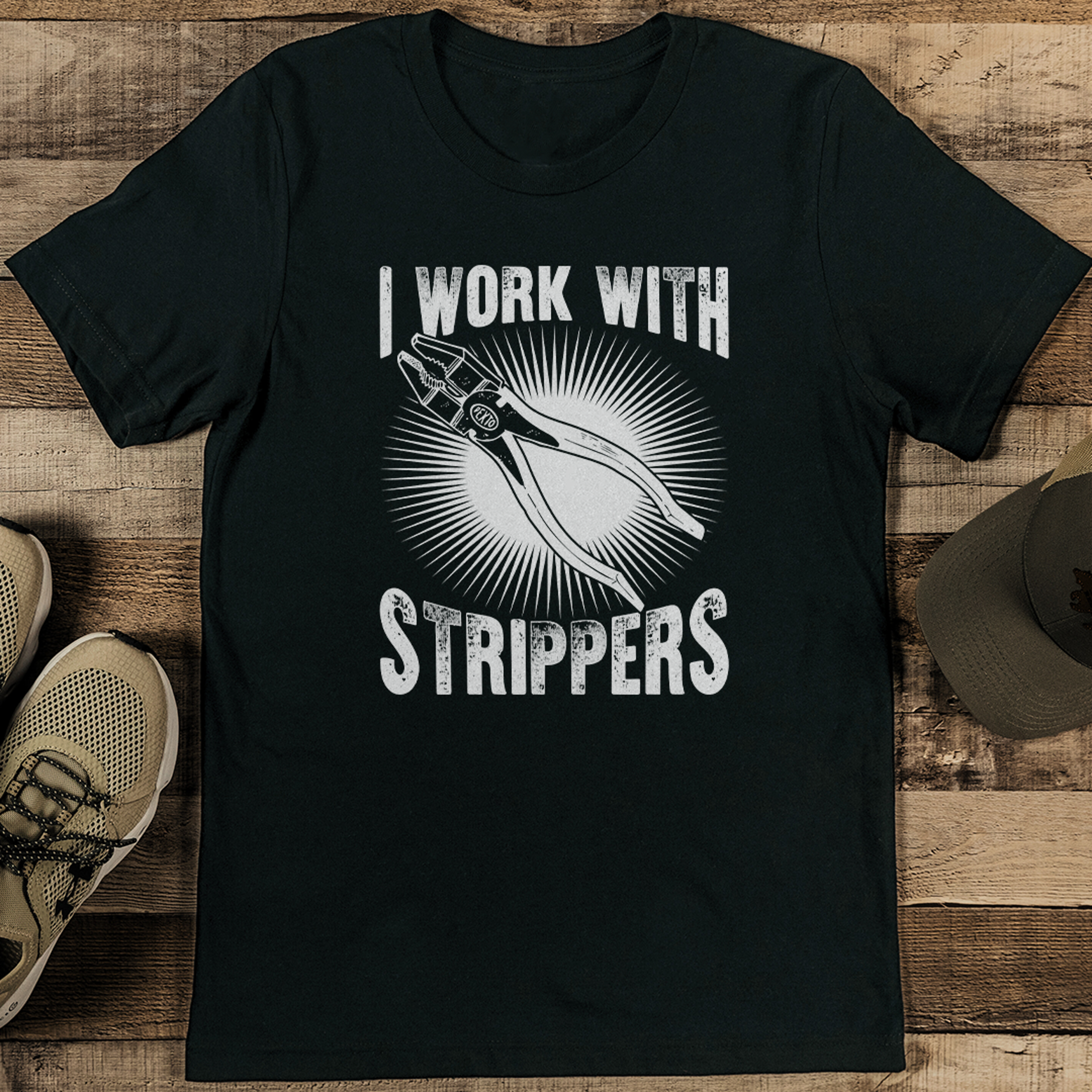 I Work With Strippers Tee – view 2