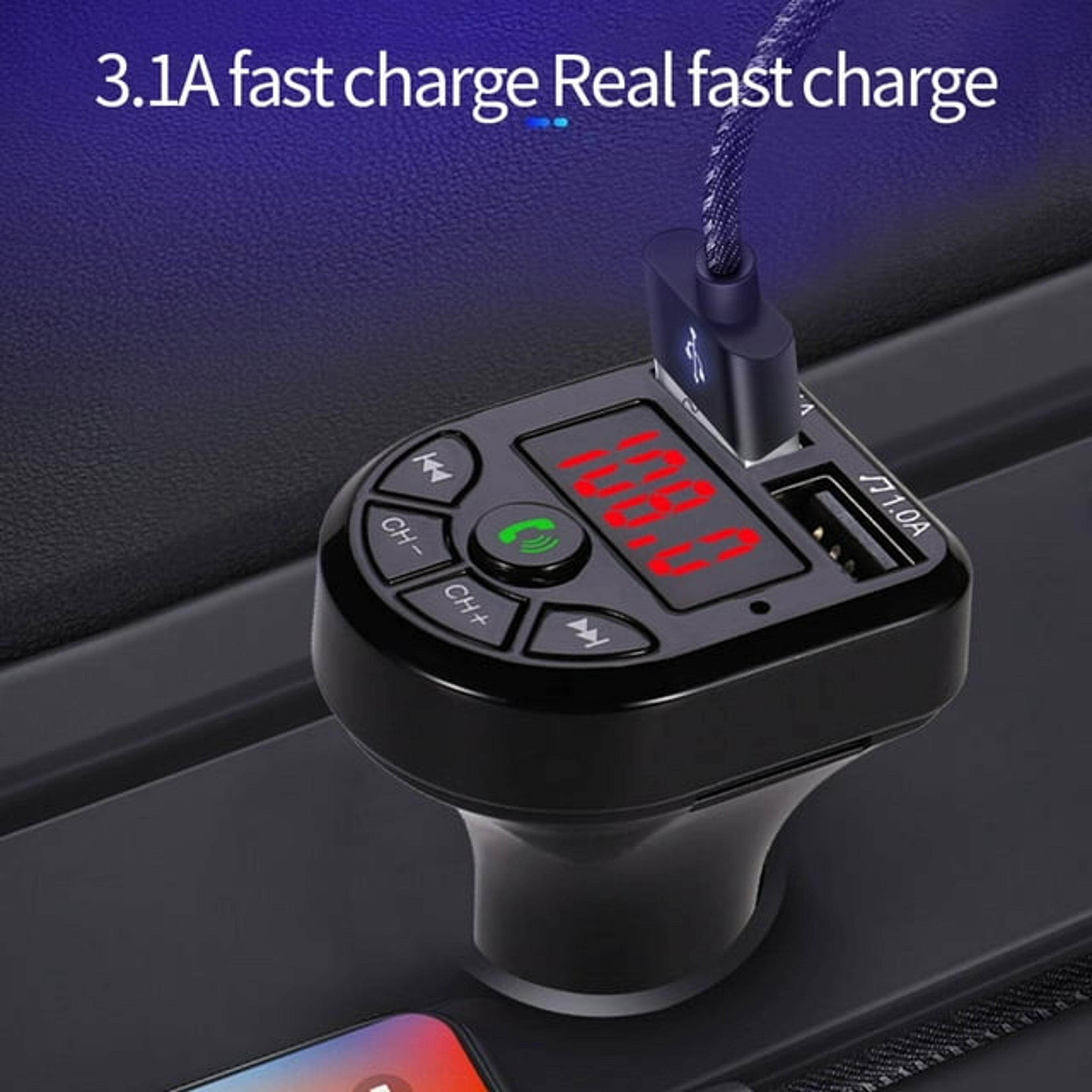 Bluetooth FM Transmitter USB Charger MP3 – view 4