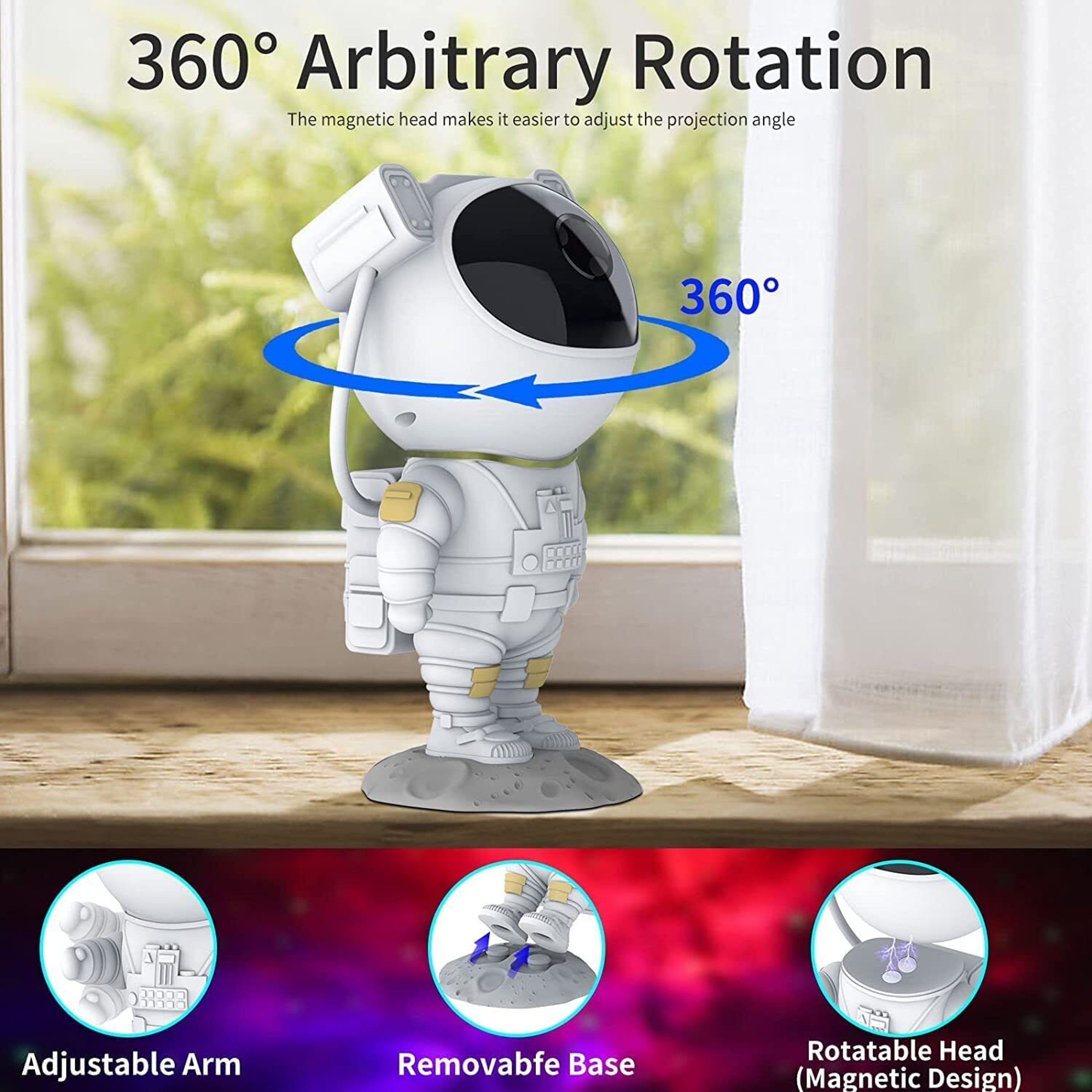 Astronaut Galaxy Starry Night Light – view 4