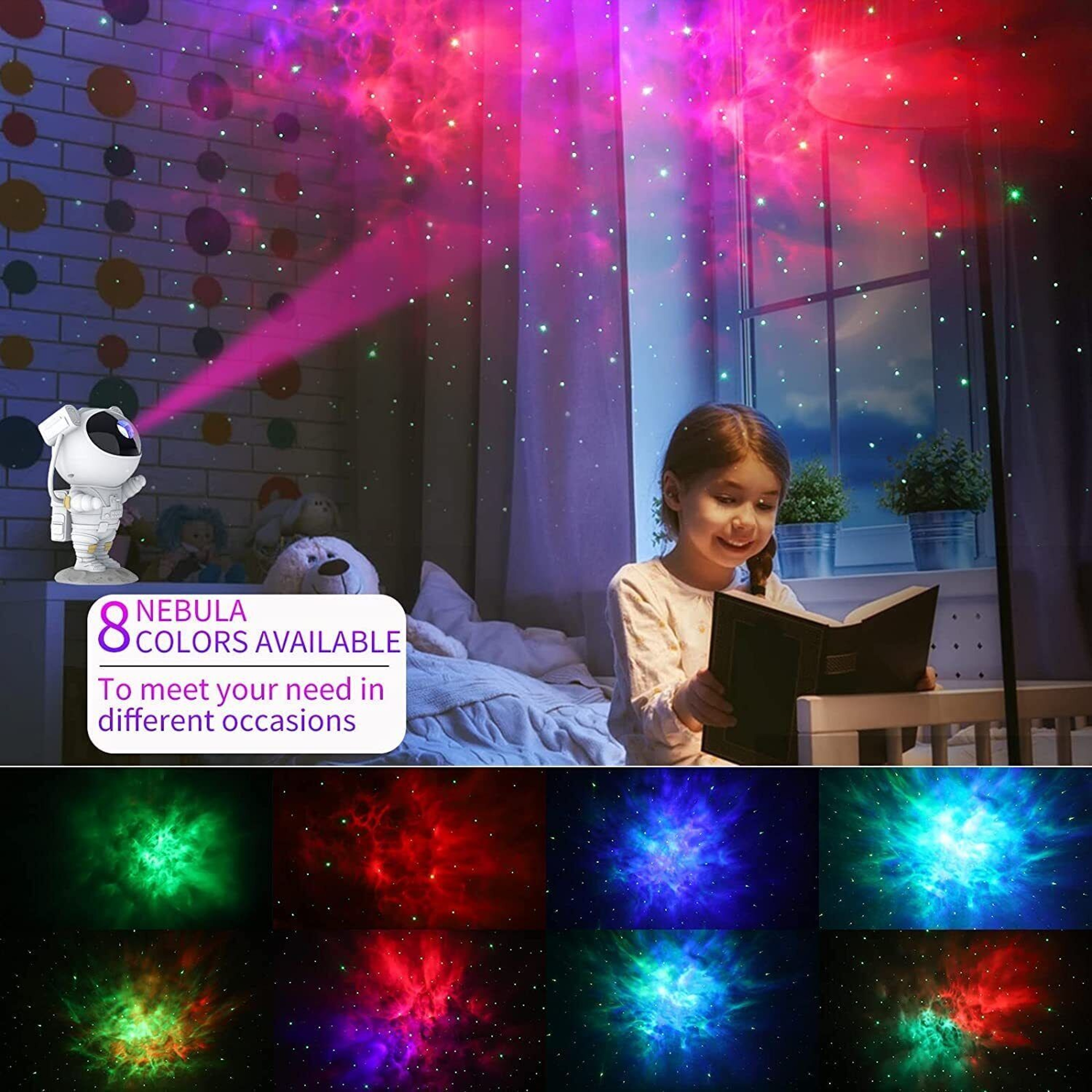 Astronaut Galaxy Starry Night Light – view 2