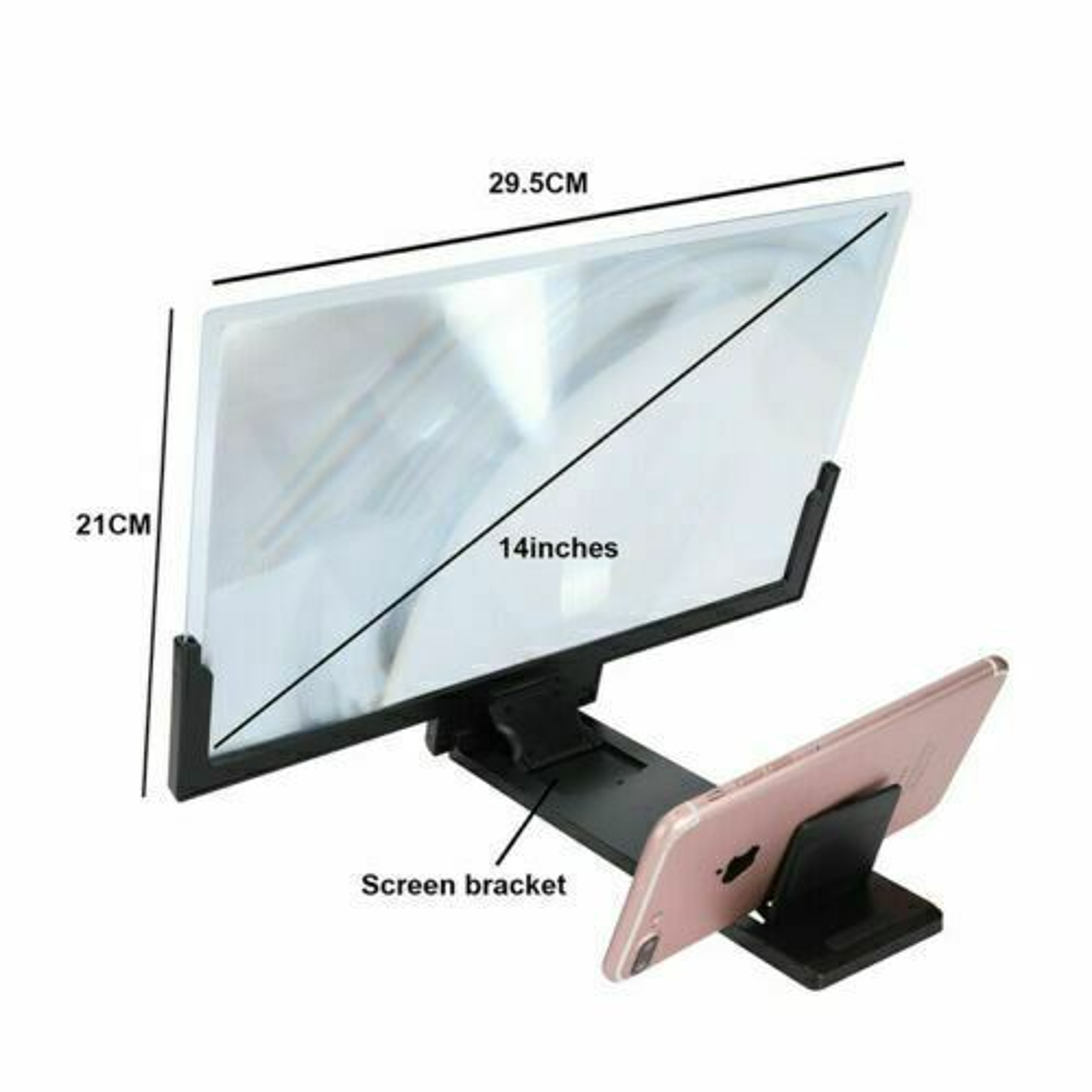 Folding 3D Phone Screen Magnifier Stand – view 4