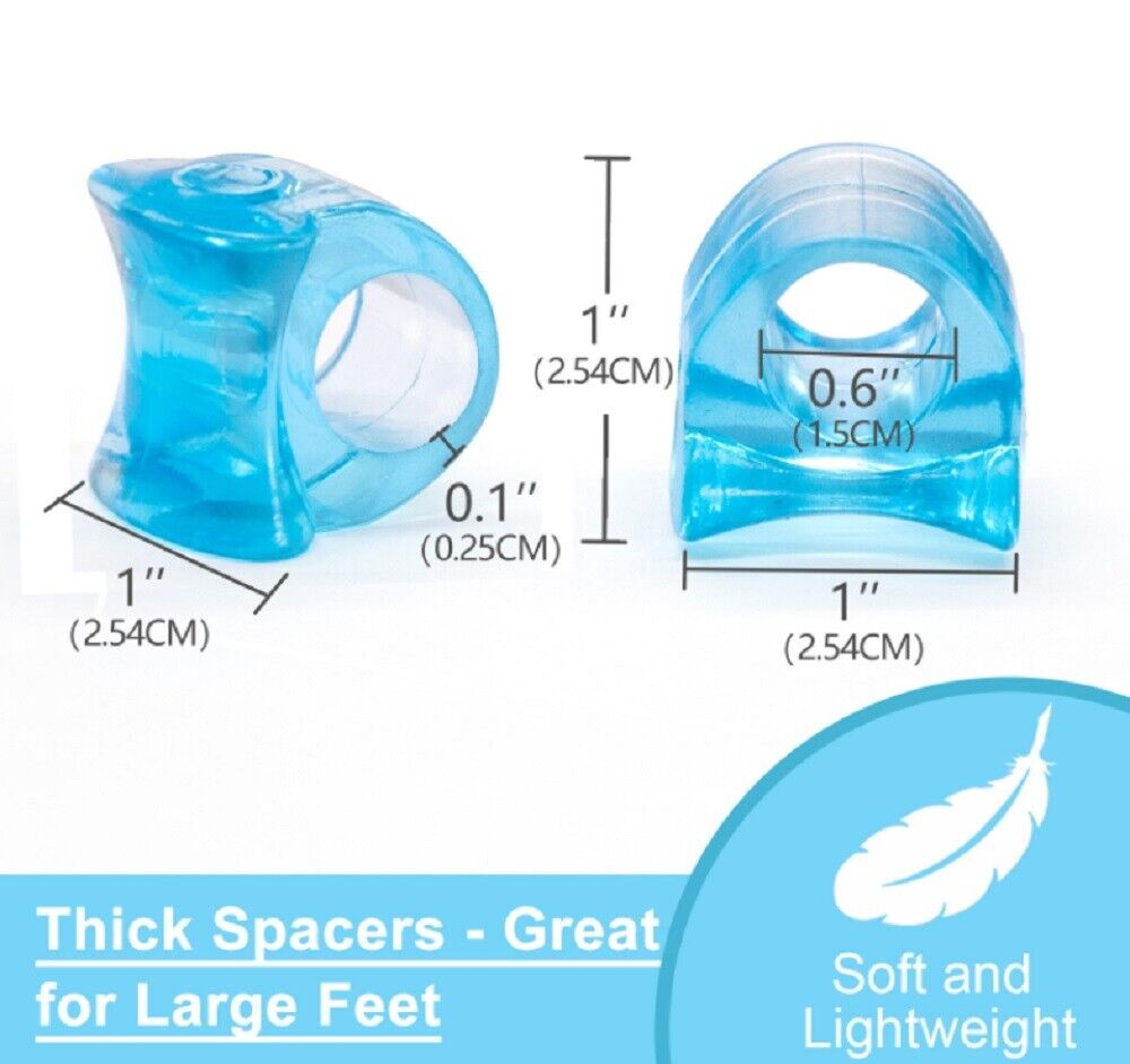 Silicone Gel Bunion Corrector Straightener Separator Pain Relief – view 5