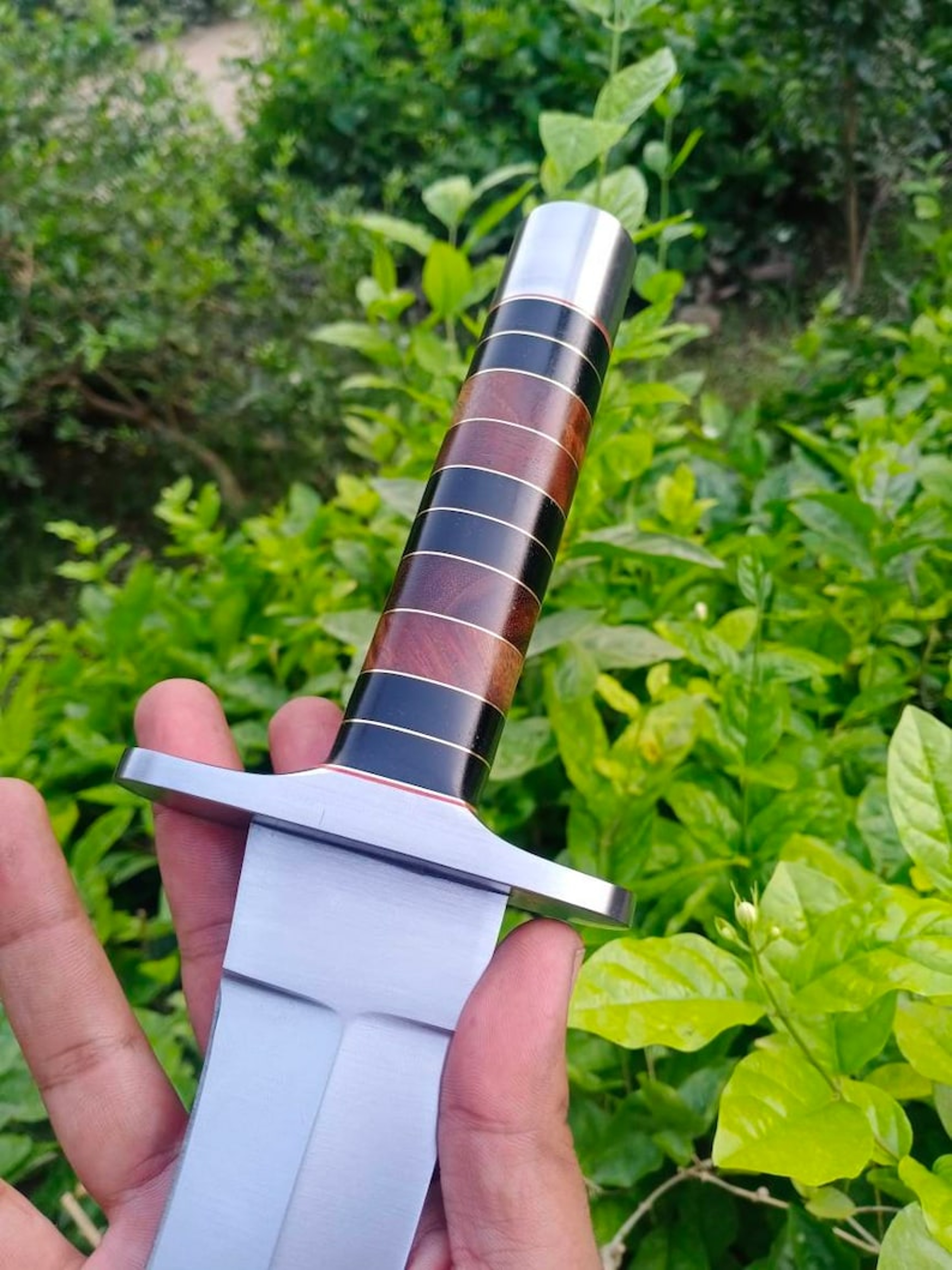 Dager Knife CUSTOM Hand Forged Damascus Steel  Full Tang Skyward Link's – view 3