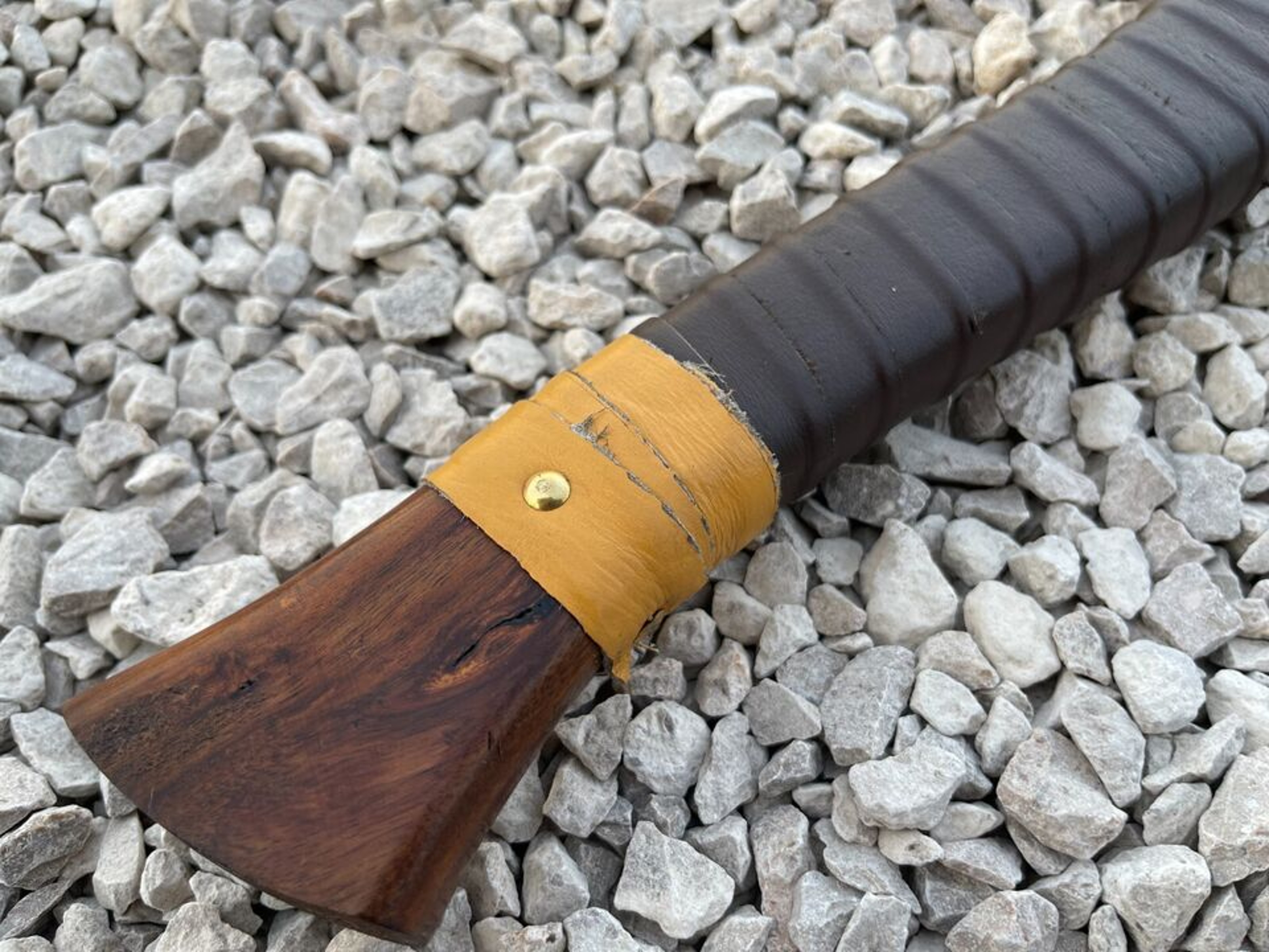 Unique Viking Axe Custom Handmade Carbon Steel Blade Axe Camping Axe Christmas – view 2