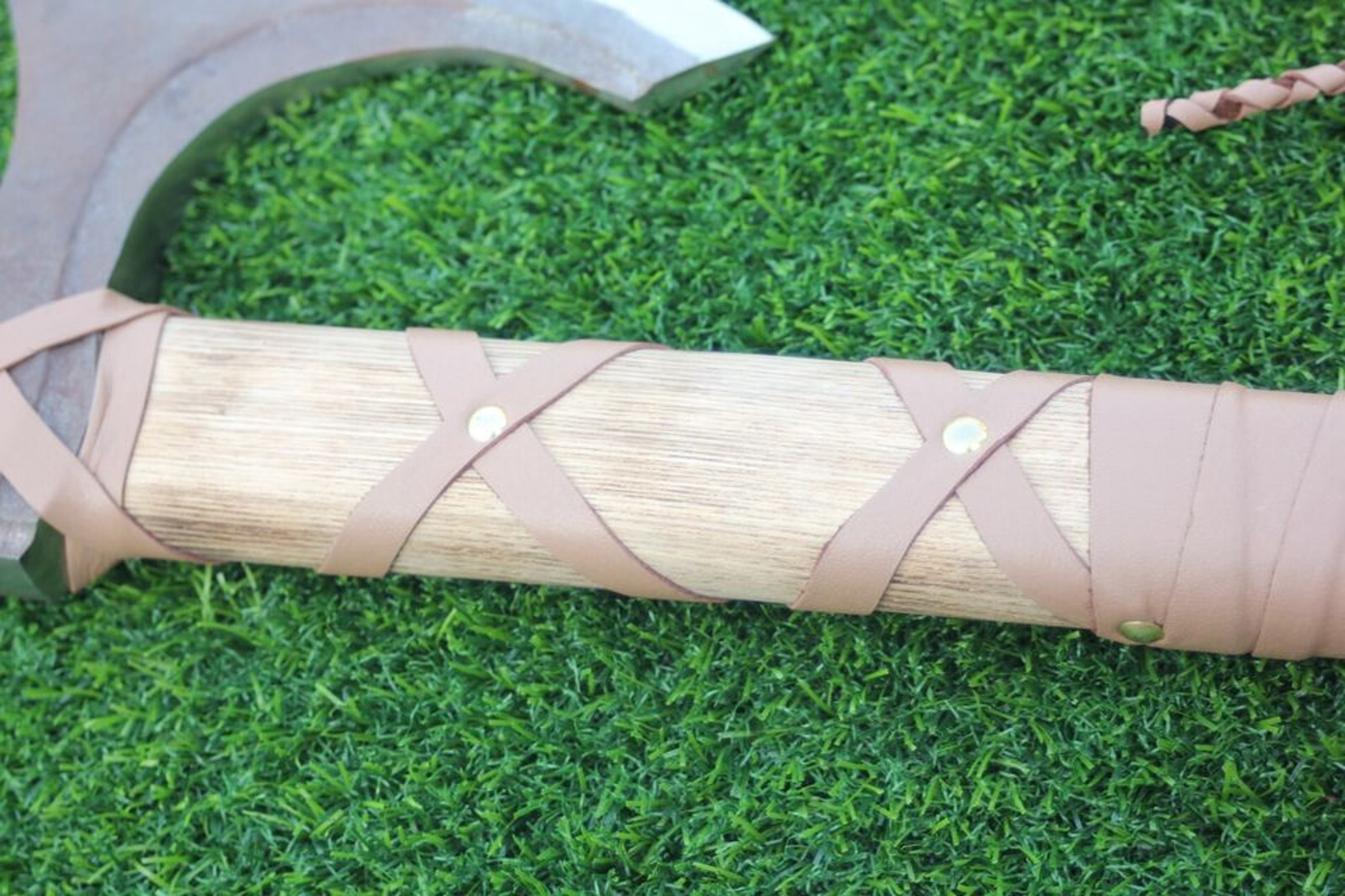 CUSTOM HANDMADE CARBON STEEL VIKING HATCHET TOMAHAWK HUNTING TACTICAL AXE – view 2