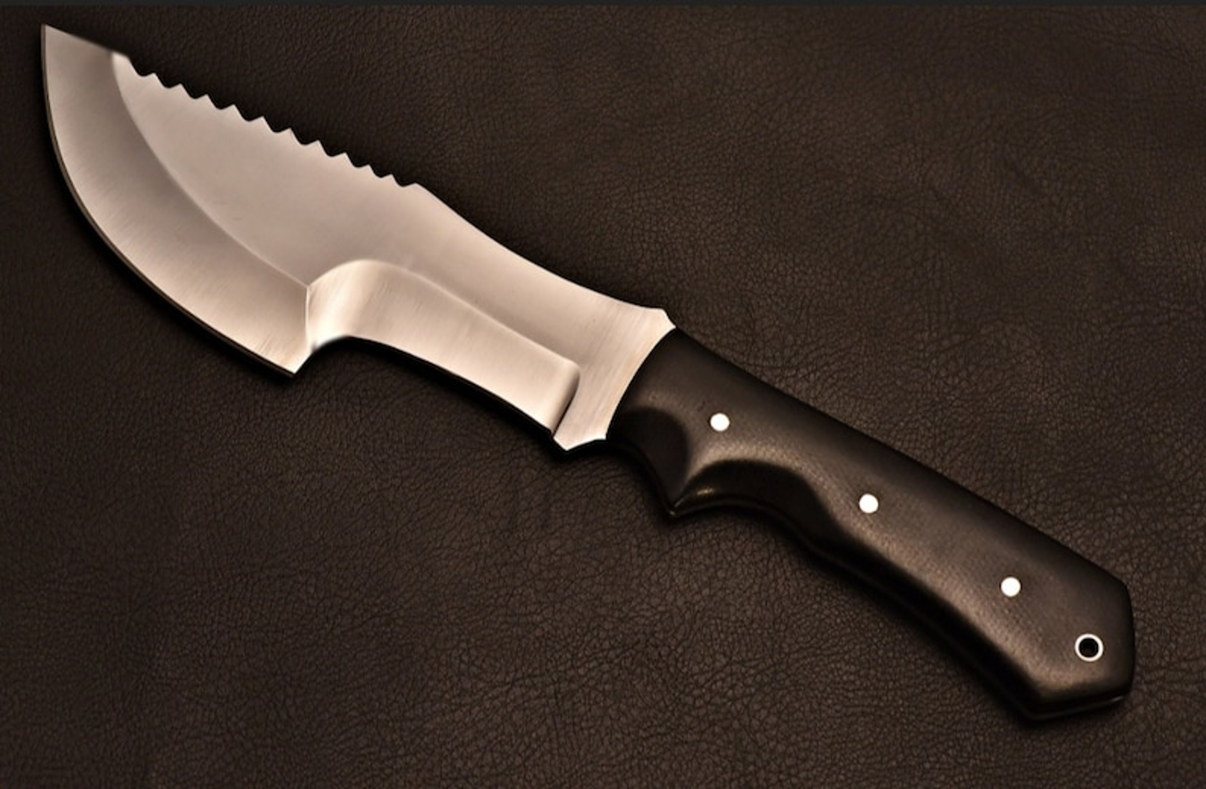 Handmade Tracker Knife 1095 Steel With Leather Sheath gift for mens – view 6
