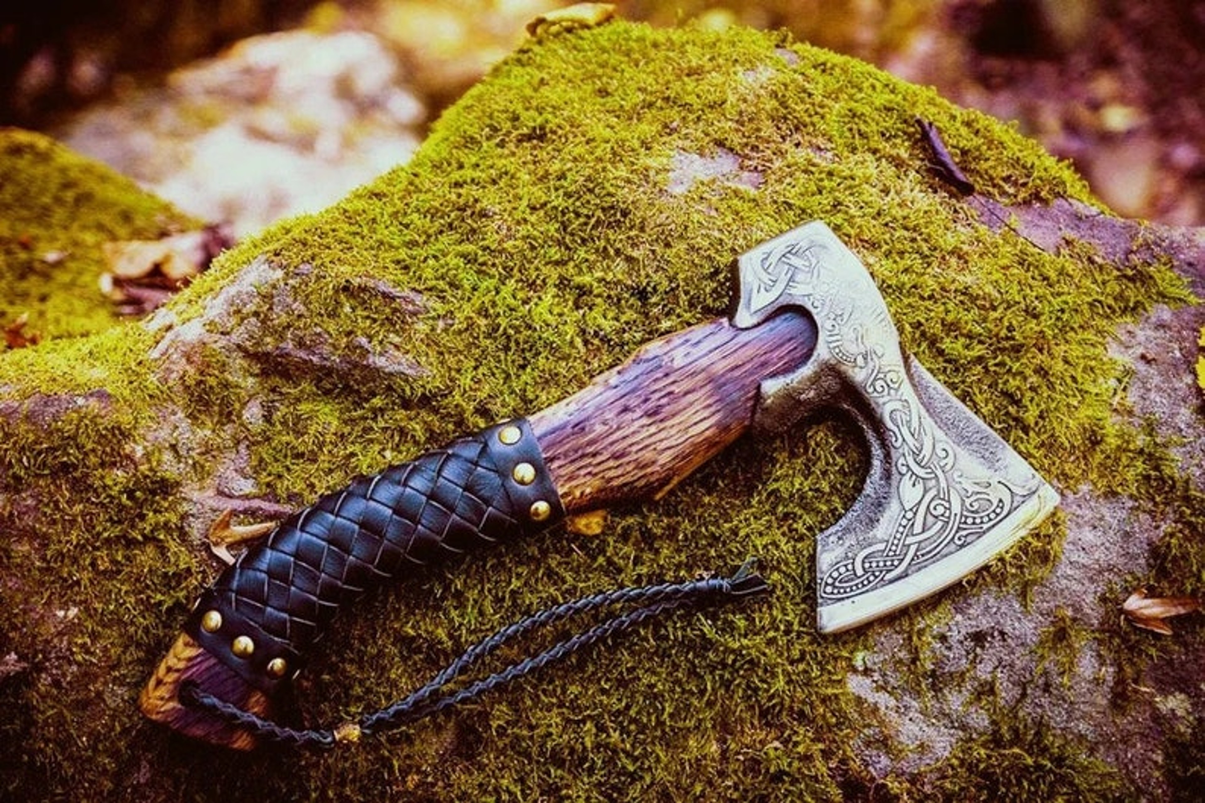 Custom Gift Hand Forged Carbon Steel VIKING AXE with Ash Wood Shaft, Wedding Gift, Axe, Axes Best Birthday&Anniversary G – view 2