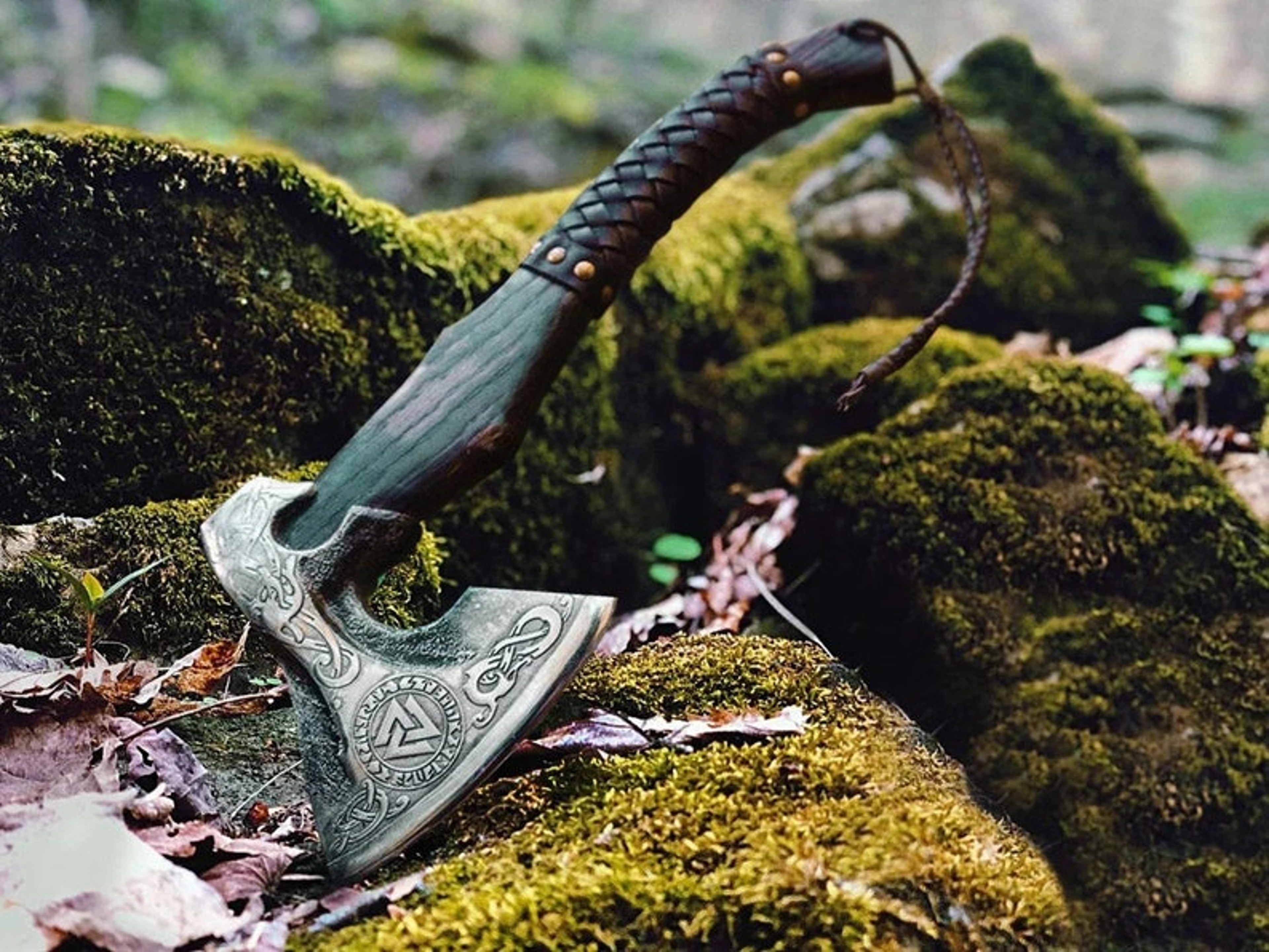 Custom Gift Hand Forged Carbon Steel VIKING AXE with Ash Wood Shaft, Wedding Gift, Axe, Axes Best Birthday&Anniversary G – view 5