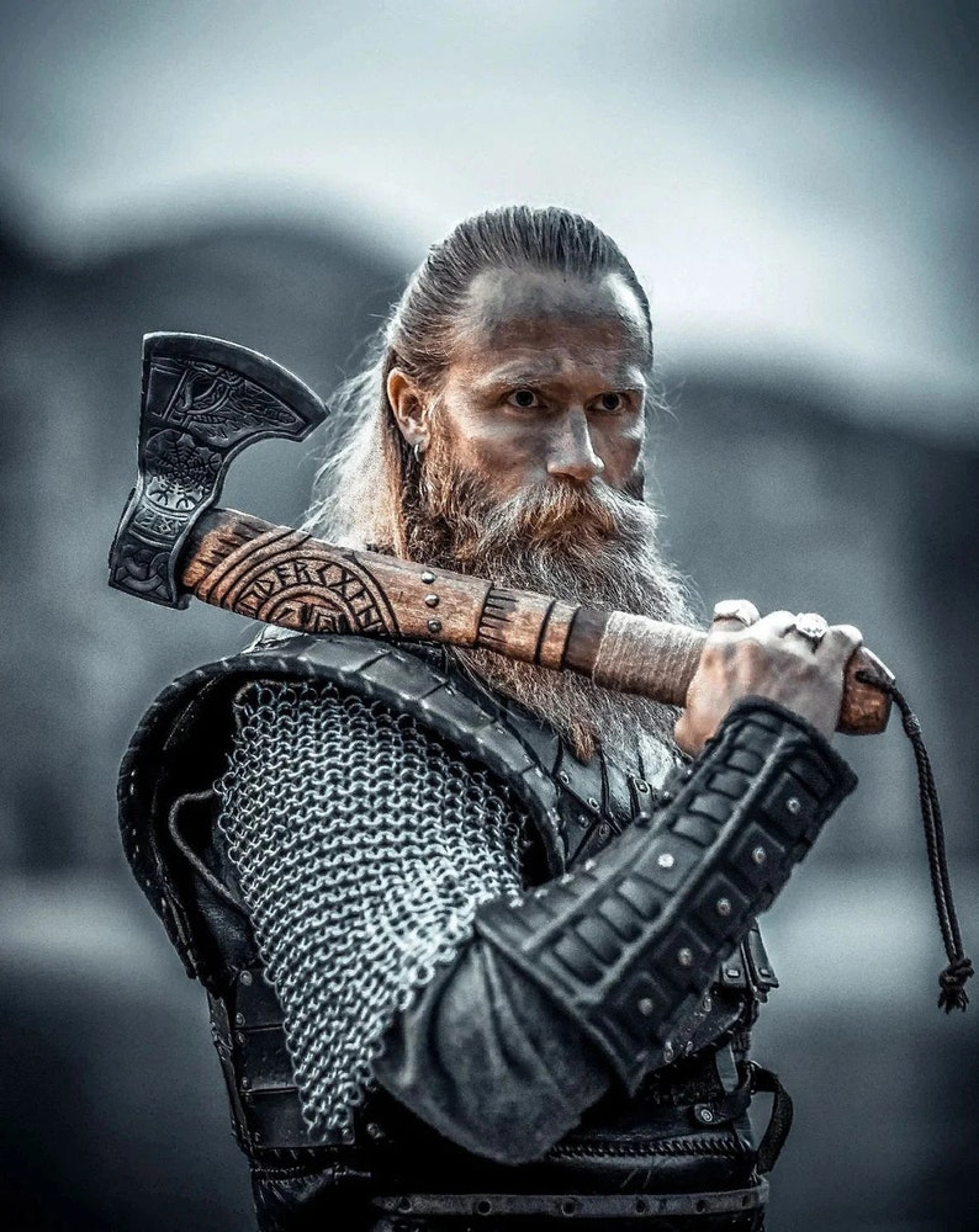 Custom Gift Hand Forged Carbon Steel VIKING AXE with Ash Wood Shaft, Wedding Gift, Axe, Axes Best Birthday&Anniversary G – view 1