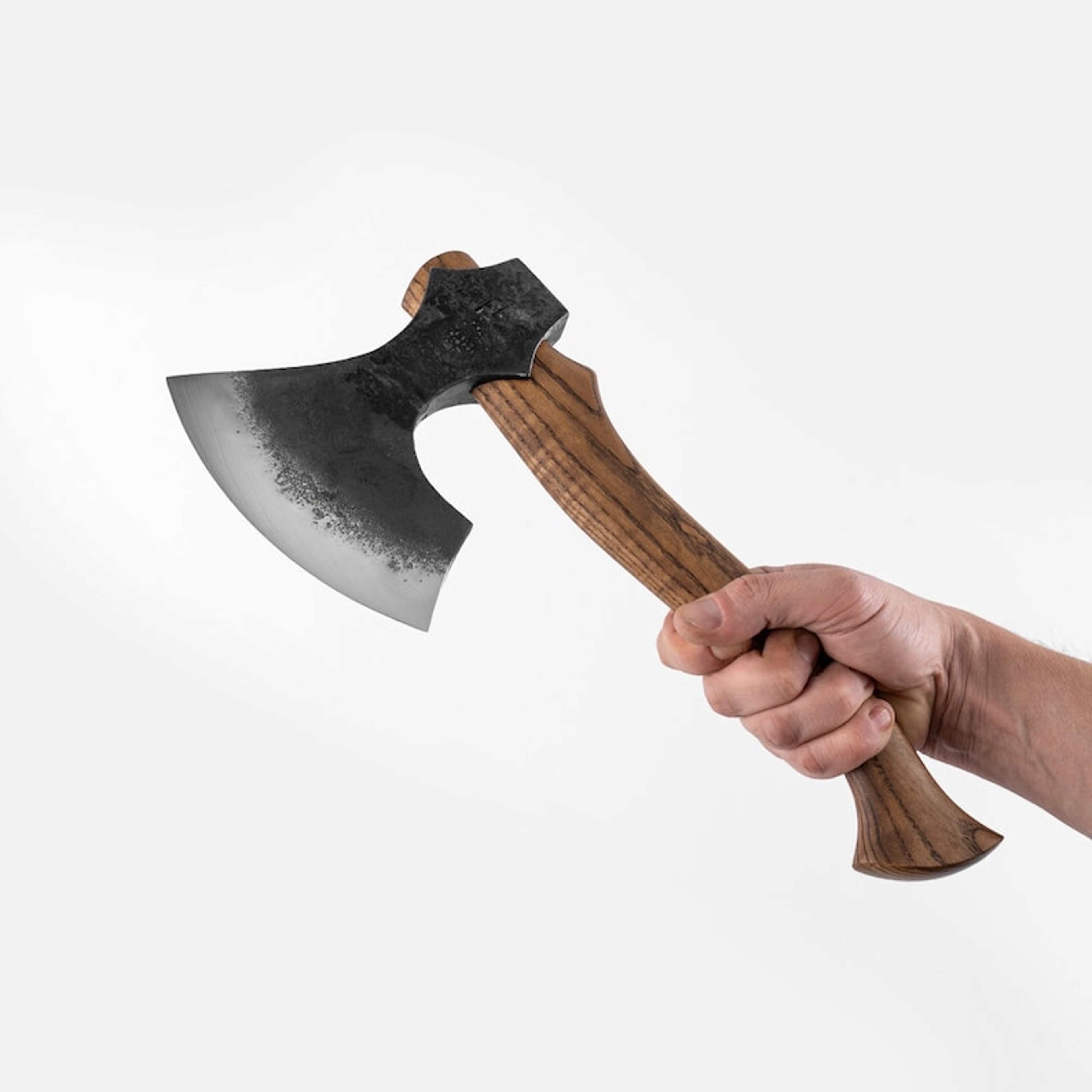 BaltoSlavic Axe Camping Hatchet, Axe with Leather Case, Carving Axe, Carpenters Axe, Carpenter tool, Father/Husband/Son – view 3