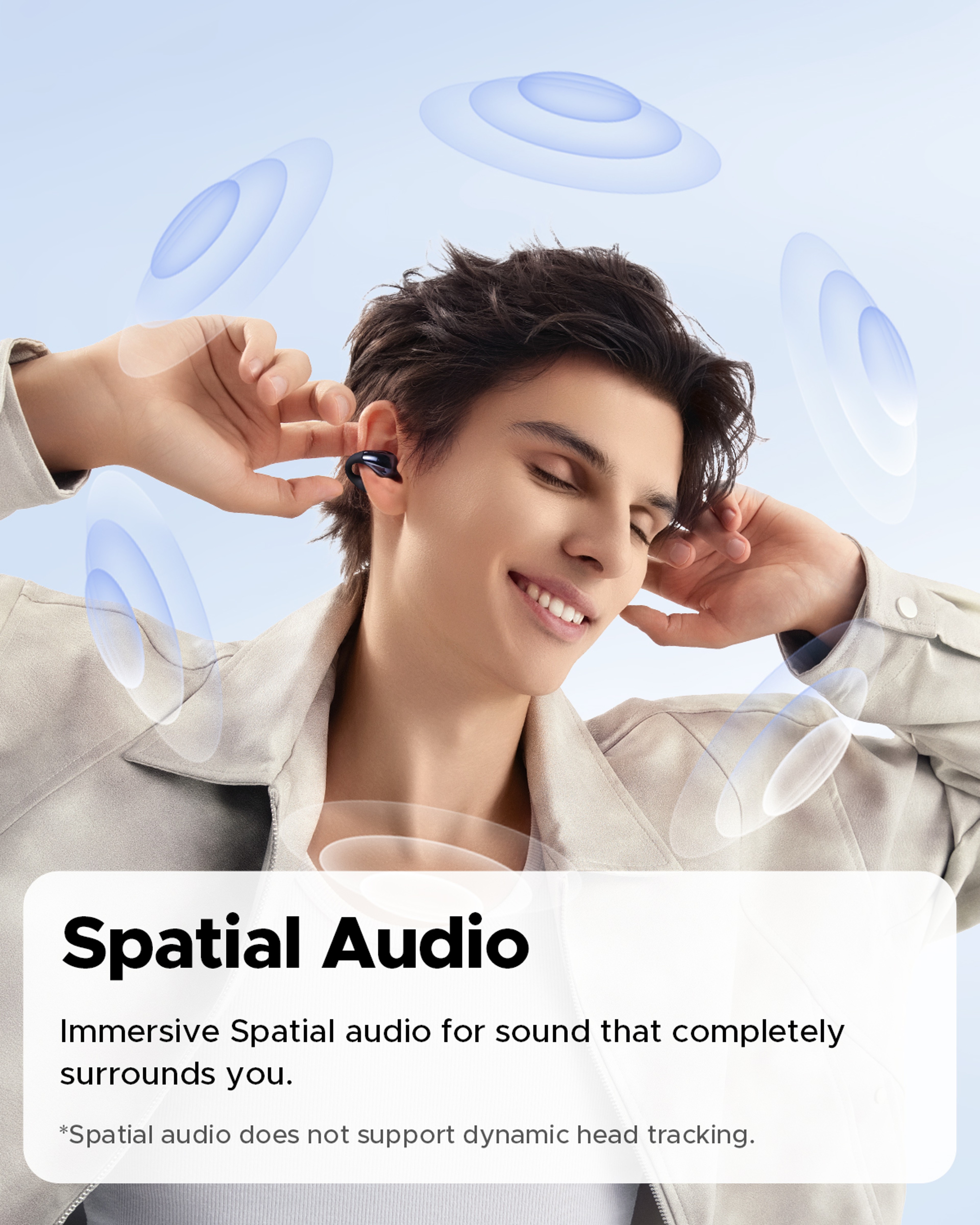 Wireless Open Ear Bluetooth Earbuds Clear Calls  Multipoint Connection 3