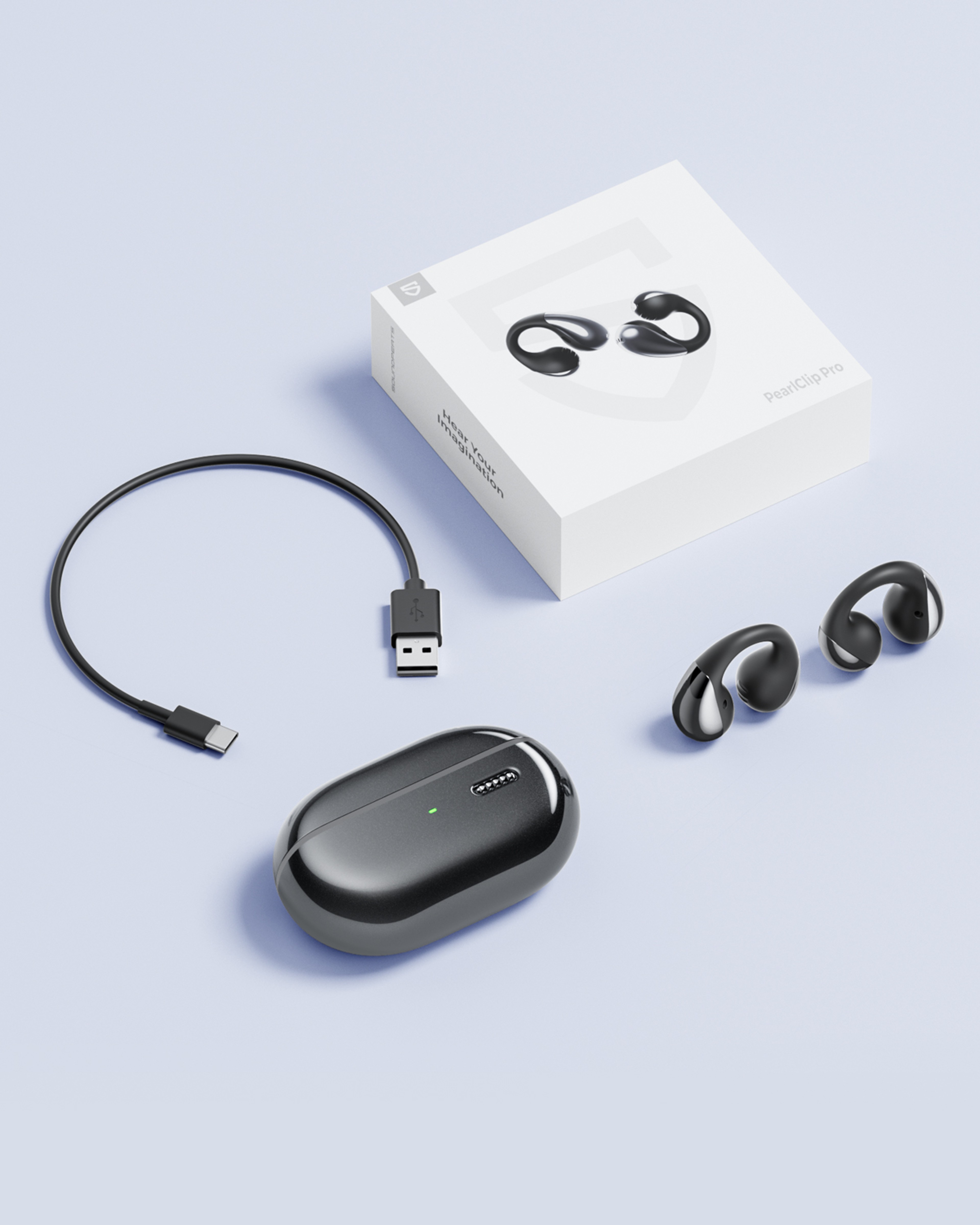 Wireless Open Ear Bluetooth Earbuds Clear Calls  Multipoint Connection 5