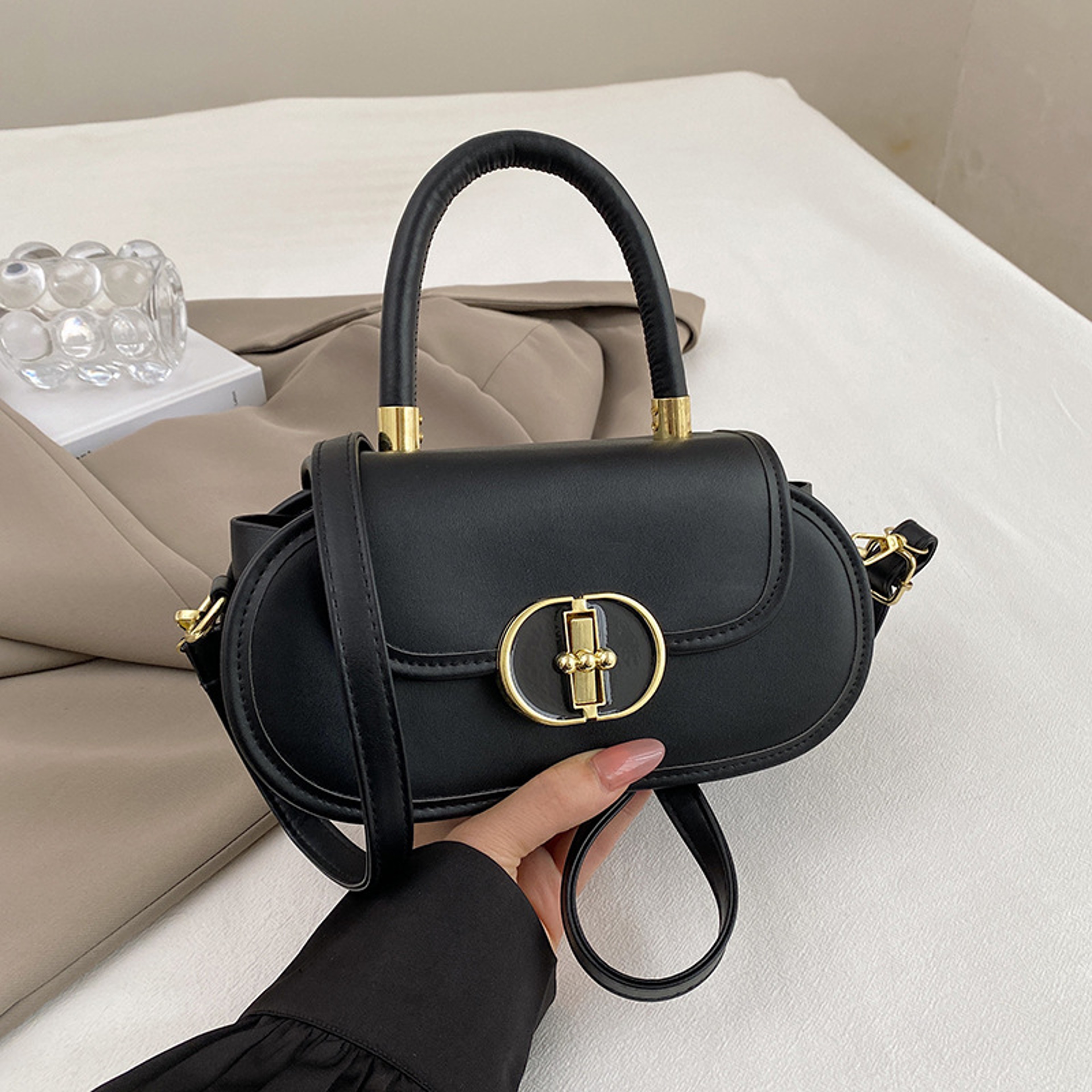 Trendy Square Bag Stylish Womens Casual Shoulder  Crossbody Purse 4