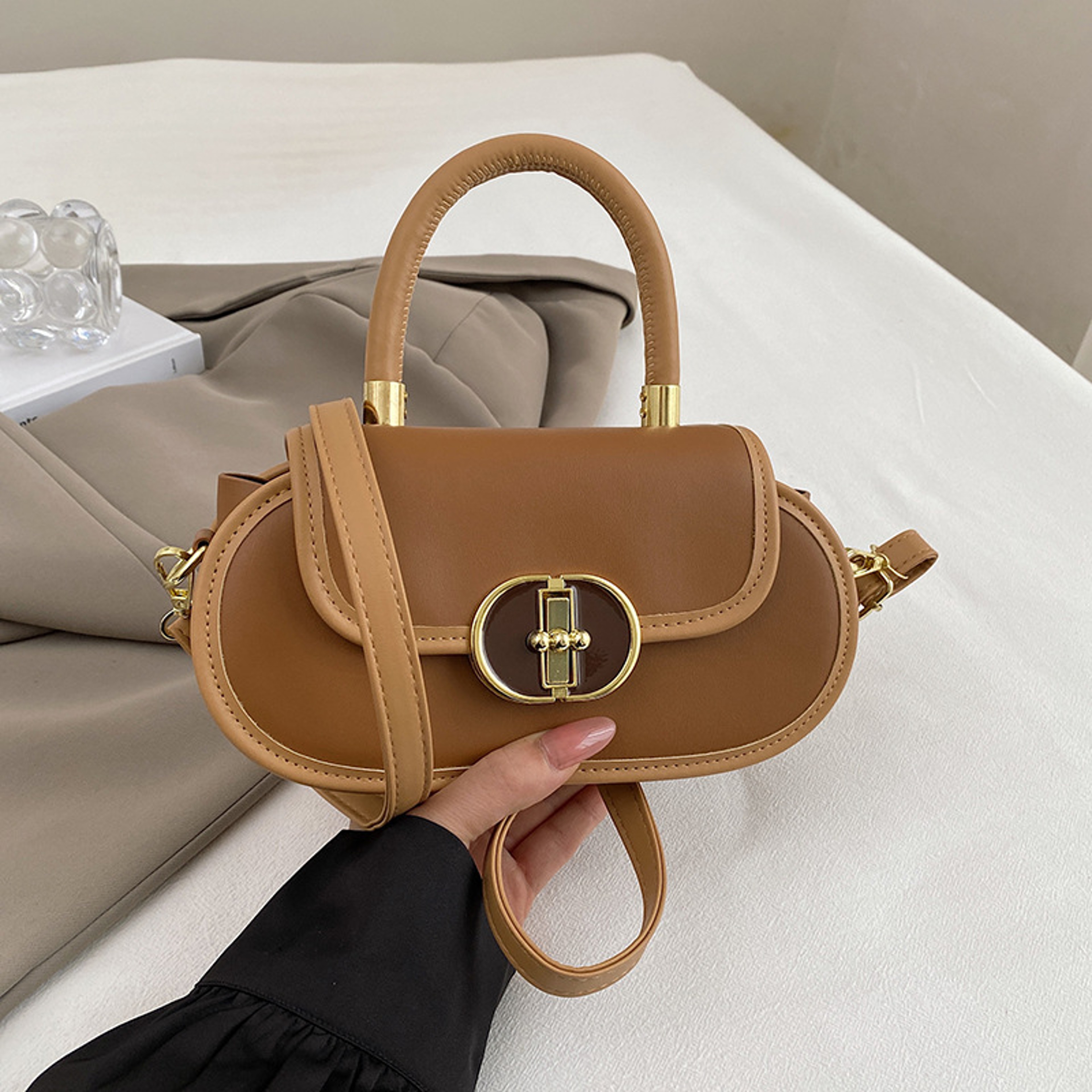 Trendy Square Bag Stylish Womens Casual Shoulder  Crossbody Purse 5