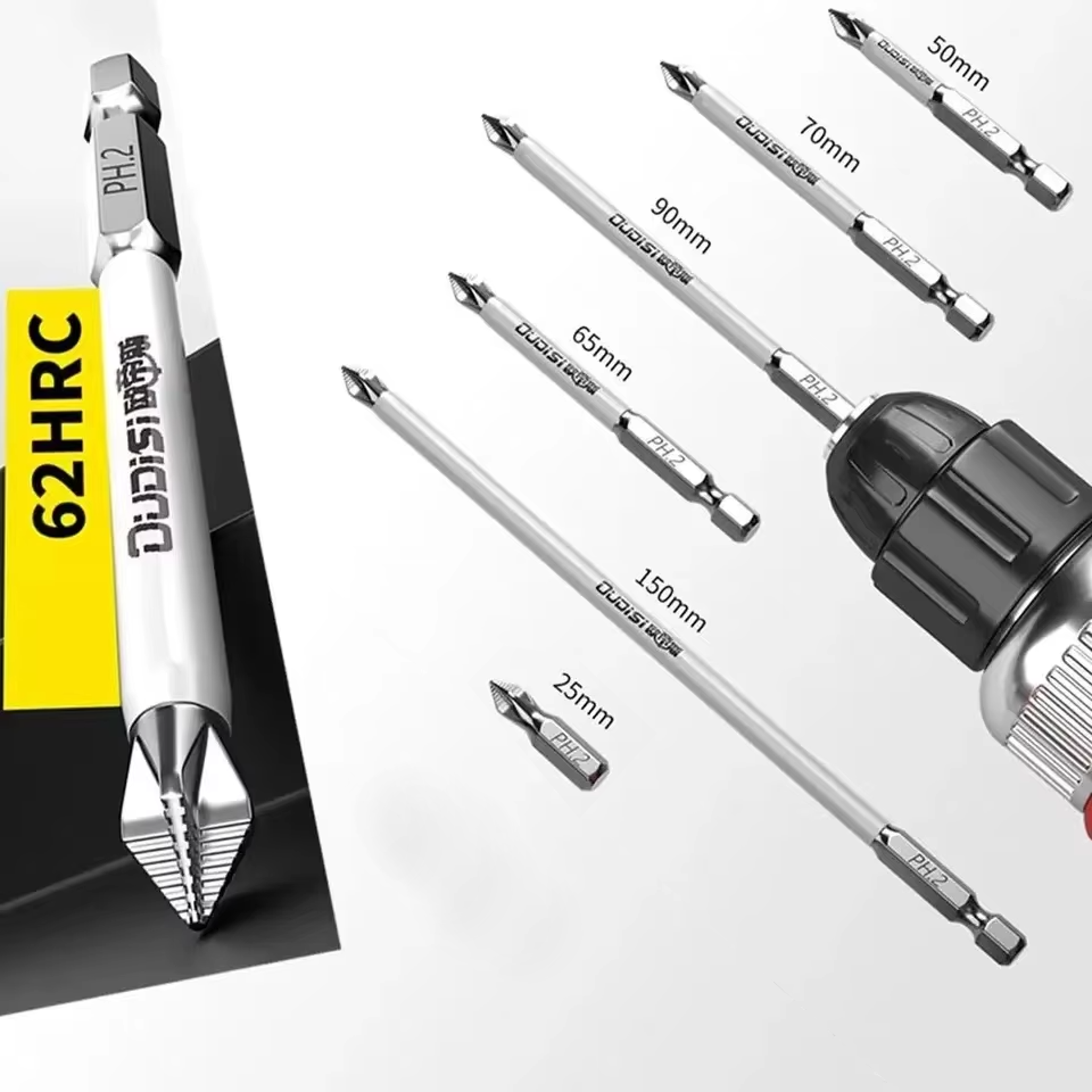 Magnetic Screwdriver Bit Set Heavy Duty Shockproof Impact Drill Bits 3