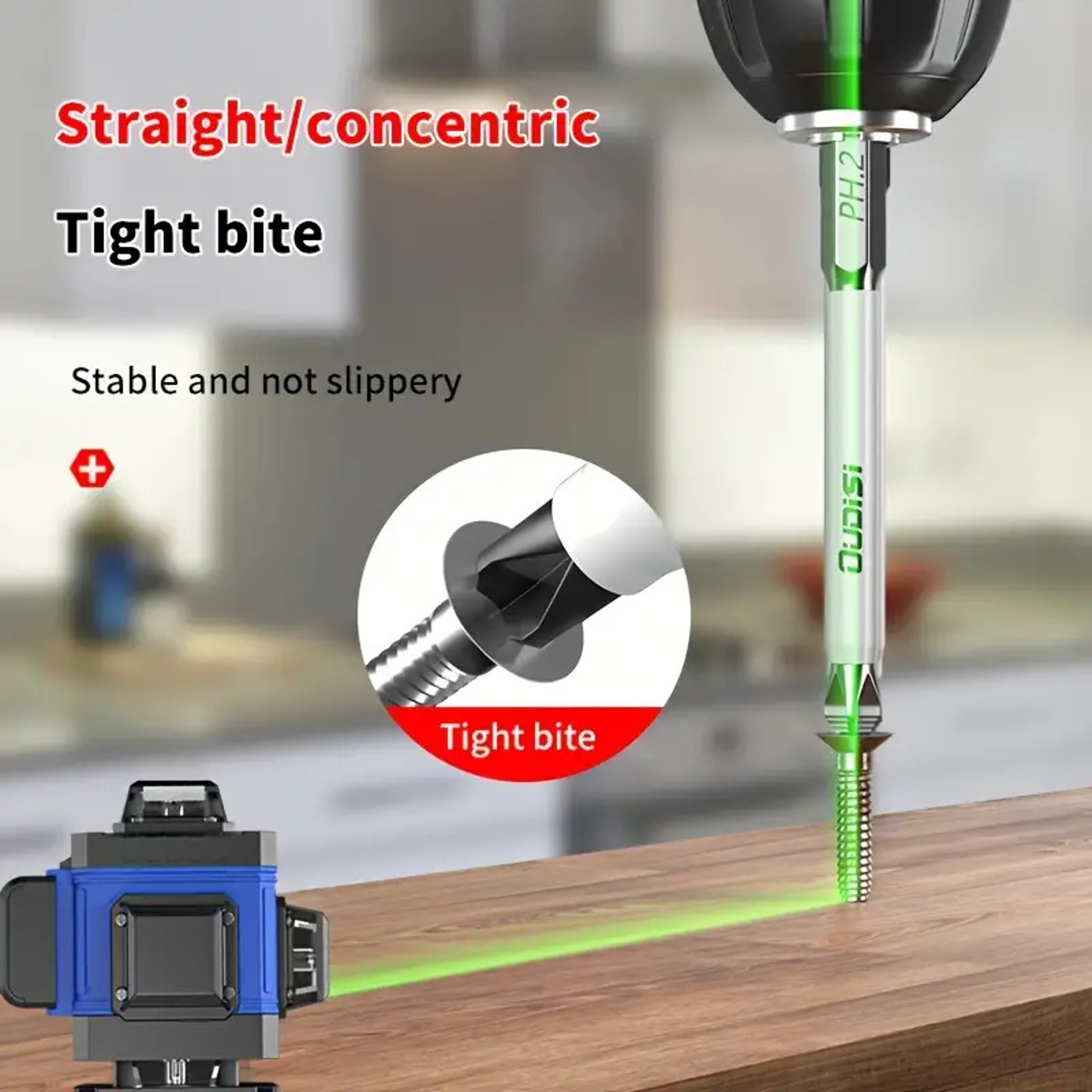 Magnetic Screwdriver Bit Set Heavy Duty Shockproof Impact Drill Bits 4