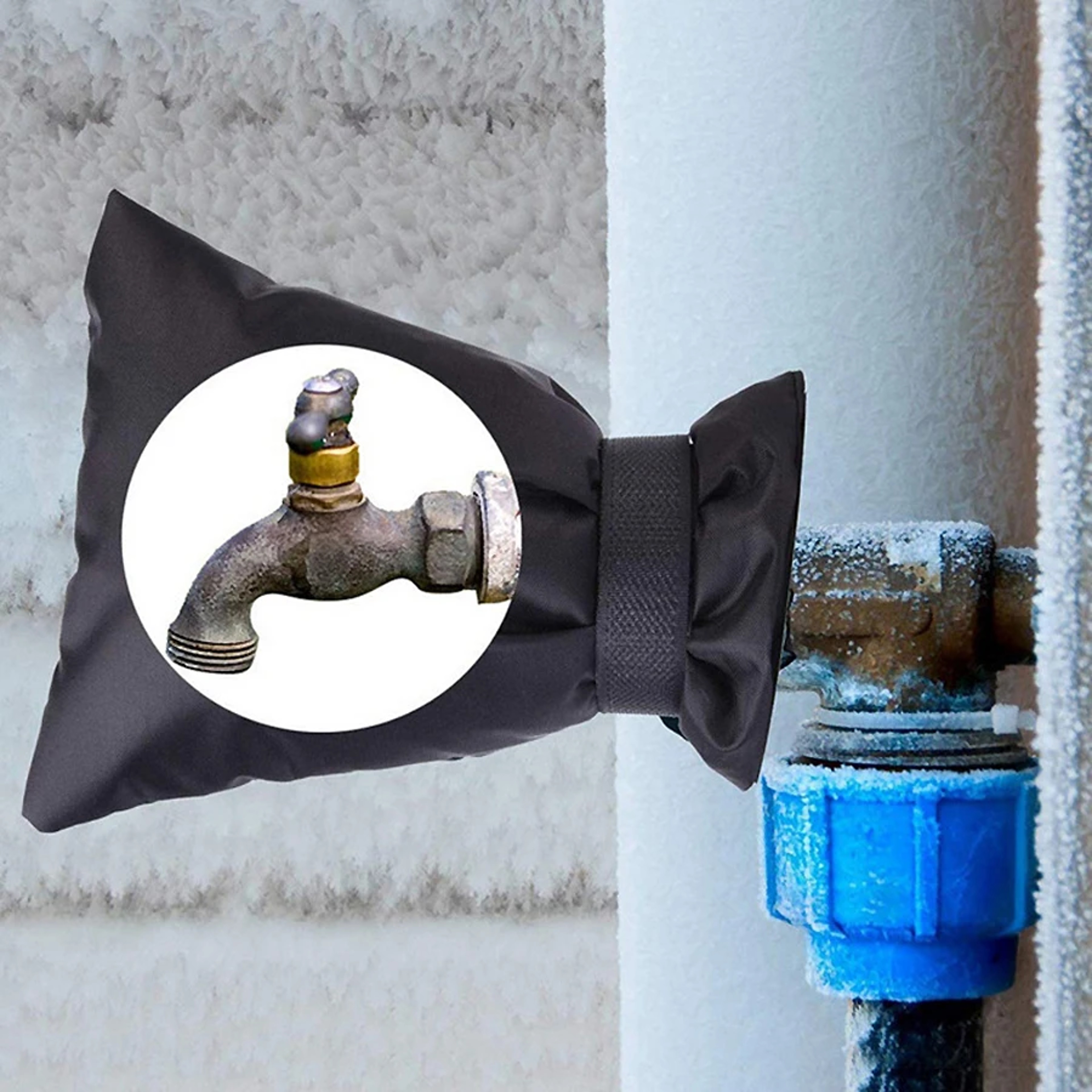Outdoor Faucet Cover Winter Freeze Protection Insulation for Water Taps – view 5